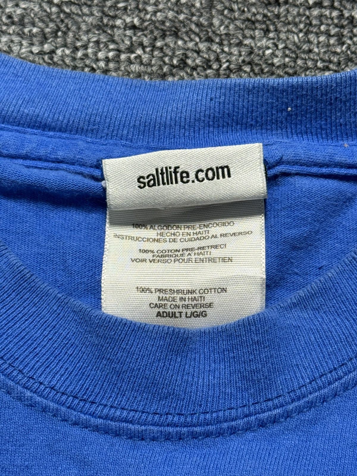Grailed Salt Life T-Shirt Men's Large Blue Pocket Tee Graphic Print Size US L / EU 52-54 / 3 - 4 Thumbnail