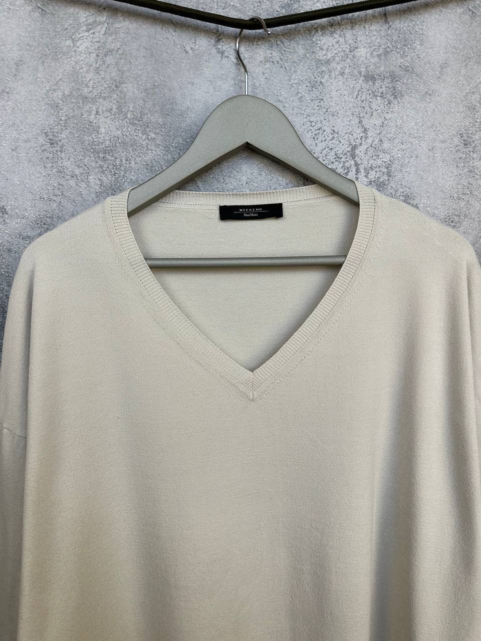 Weekend Max Mara Weekend Max Mara V-Neck Sweater Oversized Jumper Relaxed Size L / US 10 / IT 46 - 4 Thumbnail
