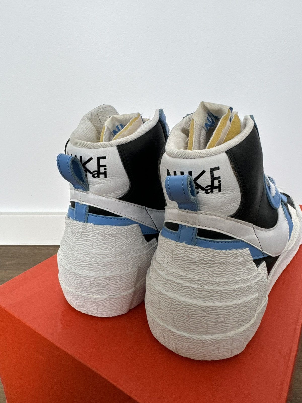 Nike × Sacai Nike Sacai Blazer Mid Blue Size US 11.5 / EU 44-45 - 8 Thumbnail