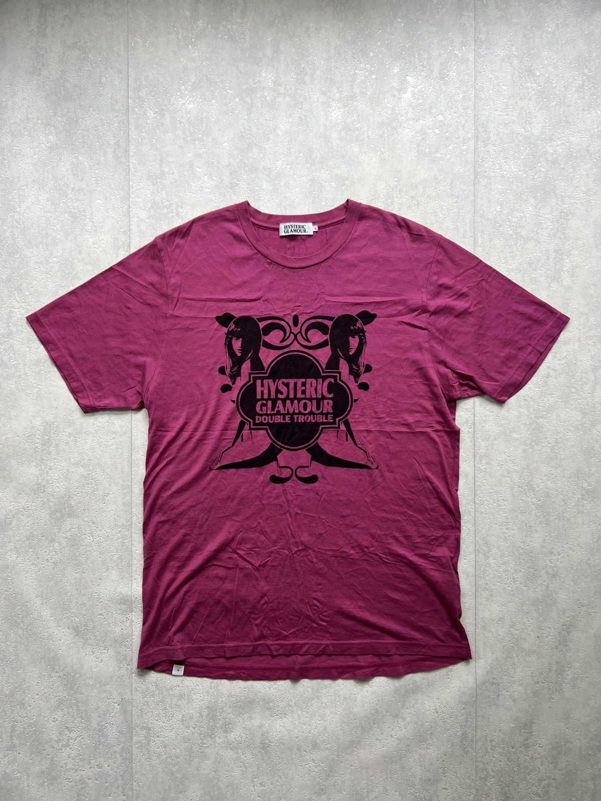 Hysteric Glamour HYSTERIC GLAMOUR DOUBLE TROUBLE RARE TEE Y2K OUTSIDER Size US L / EU 52-54 / 3 - 1 Thumbnail