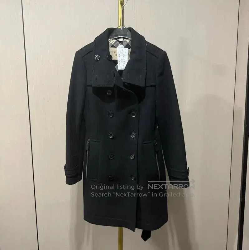 Burberry Burberry Black Wool Women's Coat S Size. Size S / US 4 / IT 40 - 1 Thumbnail