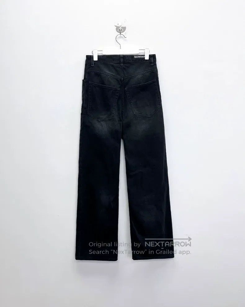Balenciaga Balenciaga size XXS Distressed black denim long pants with Size US 30 / EU 46 - 2 Thumbnail