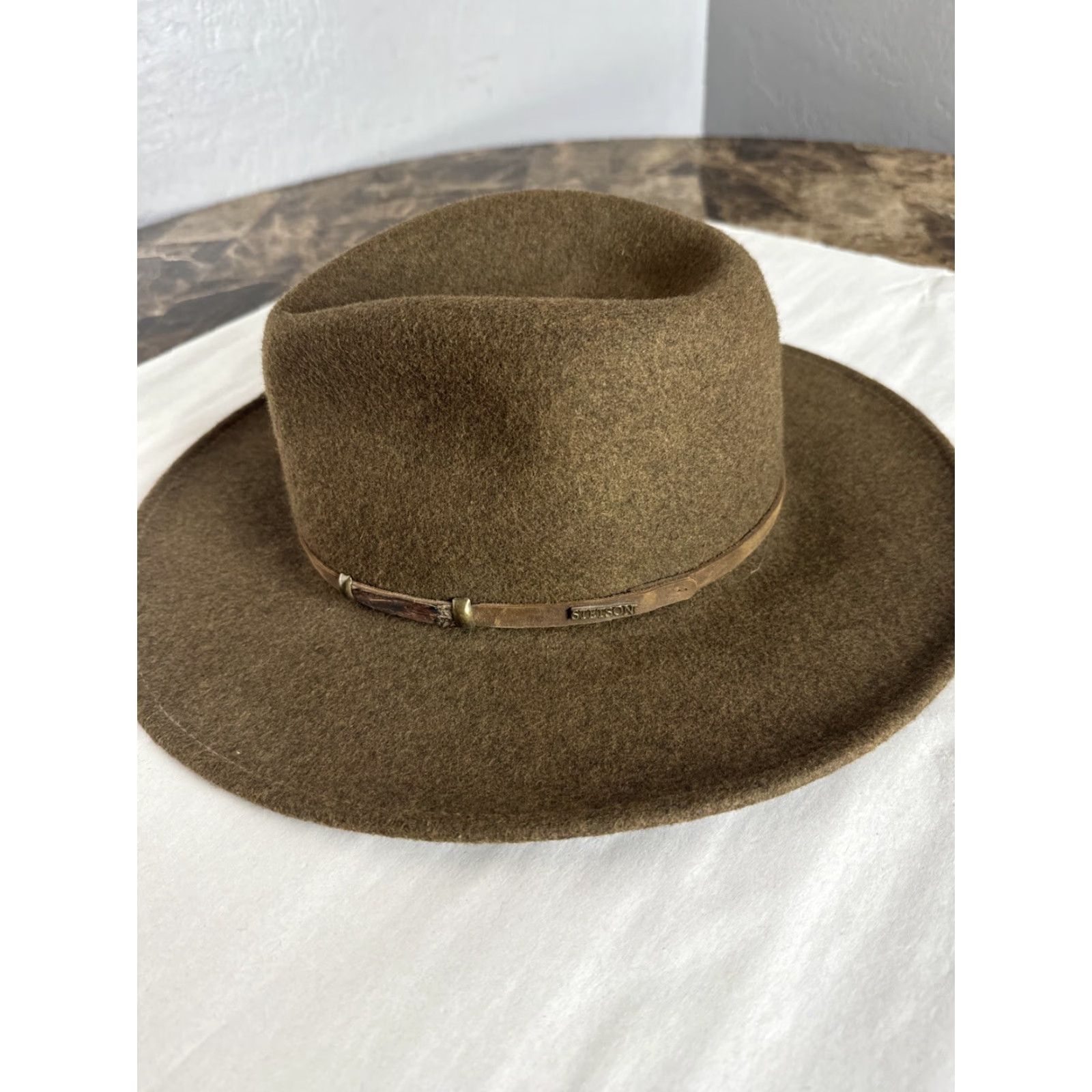 Stetson Stetson Hat Wool Trek Crushable Army Green Sz M Adult Men Cowboy Hat Wool Cap Outdoors Army Green M Adult Green Cowboys Stetson Haft? Size ONE SIZE - 2 Thumbnail
