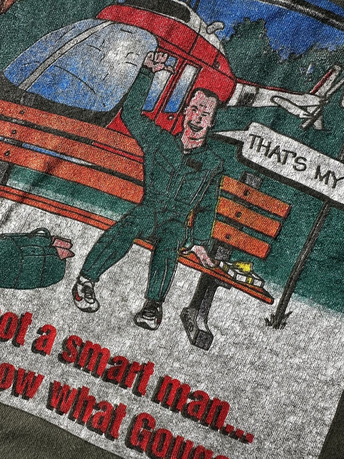Vintage RARE! True Vintage “Bubba Gump” Forest Gump Aviation Tee Size US XL / EU 56 / 4 - 1 Thumbnail