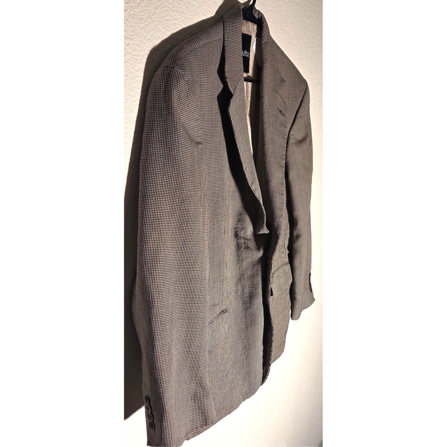 Nautica Nautica Houndstooth Suit Jacket-Men's Size 44R-Classic Style Size 44R - 2 Thumbnail