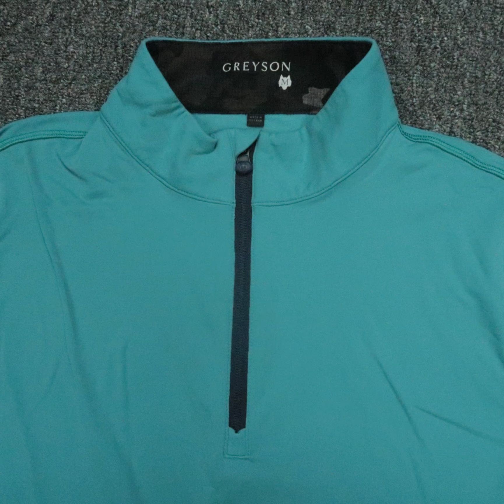 Vintage Greyson Pullover Mens Medium Blue Green Tate Quarter Zip Dallas National Golf Shirt Size US M / EU 48-50 / 2 - 2 Thumbnail