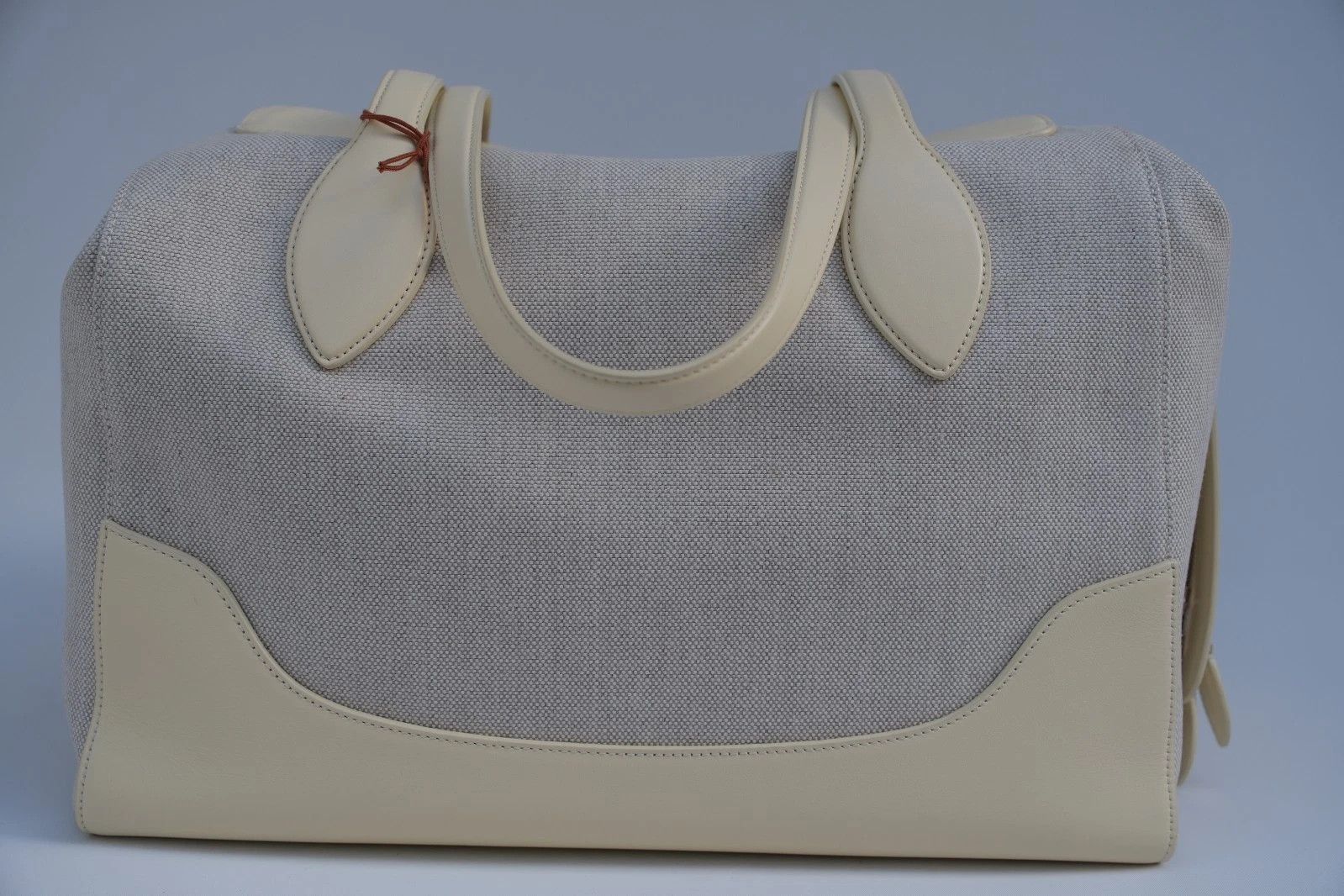 Loro Piana NEW Loro Piana Sesia Happy Day Tote Bag in Canvas XL Size ONE SIZE - 2 Thumbnail