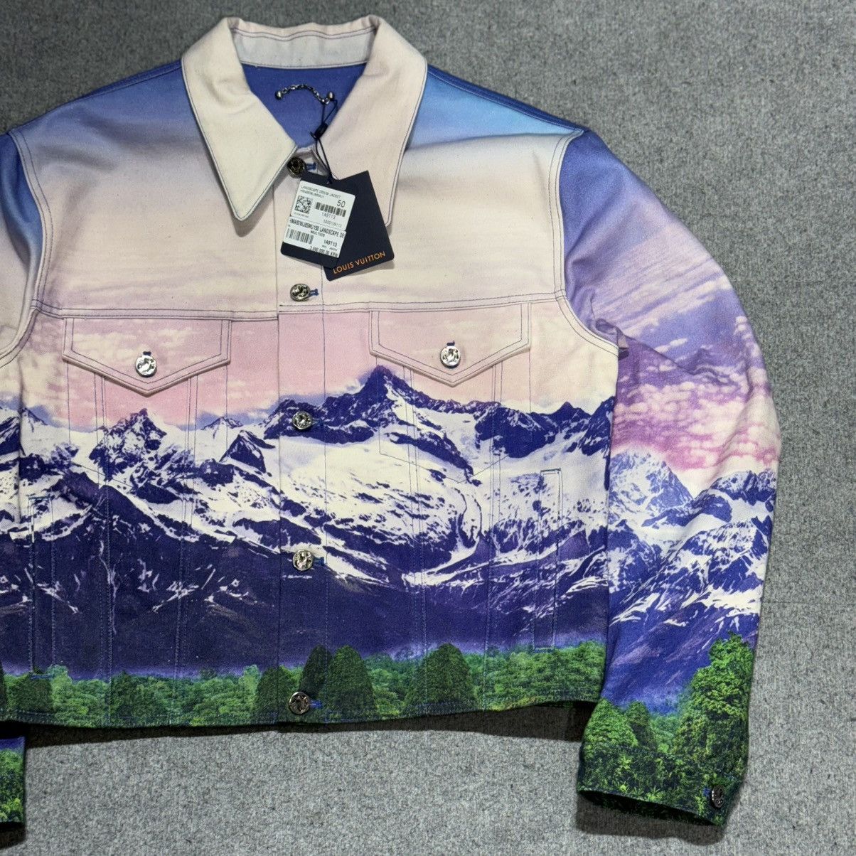 Louis Vuitton Louis Vuitton x Virgil Abloh SS22 Landscape Denim Jacket Size US L / EU 52-54 / 3 - 4 Thumbnail