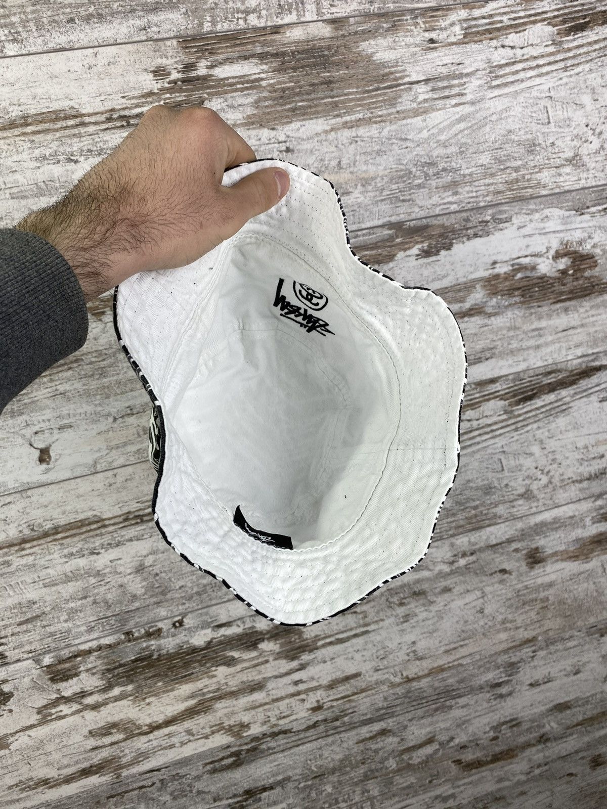 Stussy × Vintage Mens Vintage Stussy Panama reversible hats cap streetwear Size ONE SIZE - 6 Thumbnail