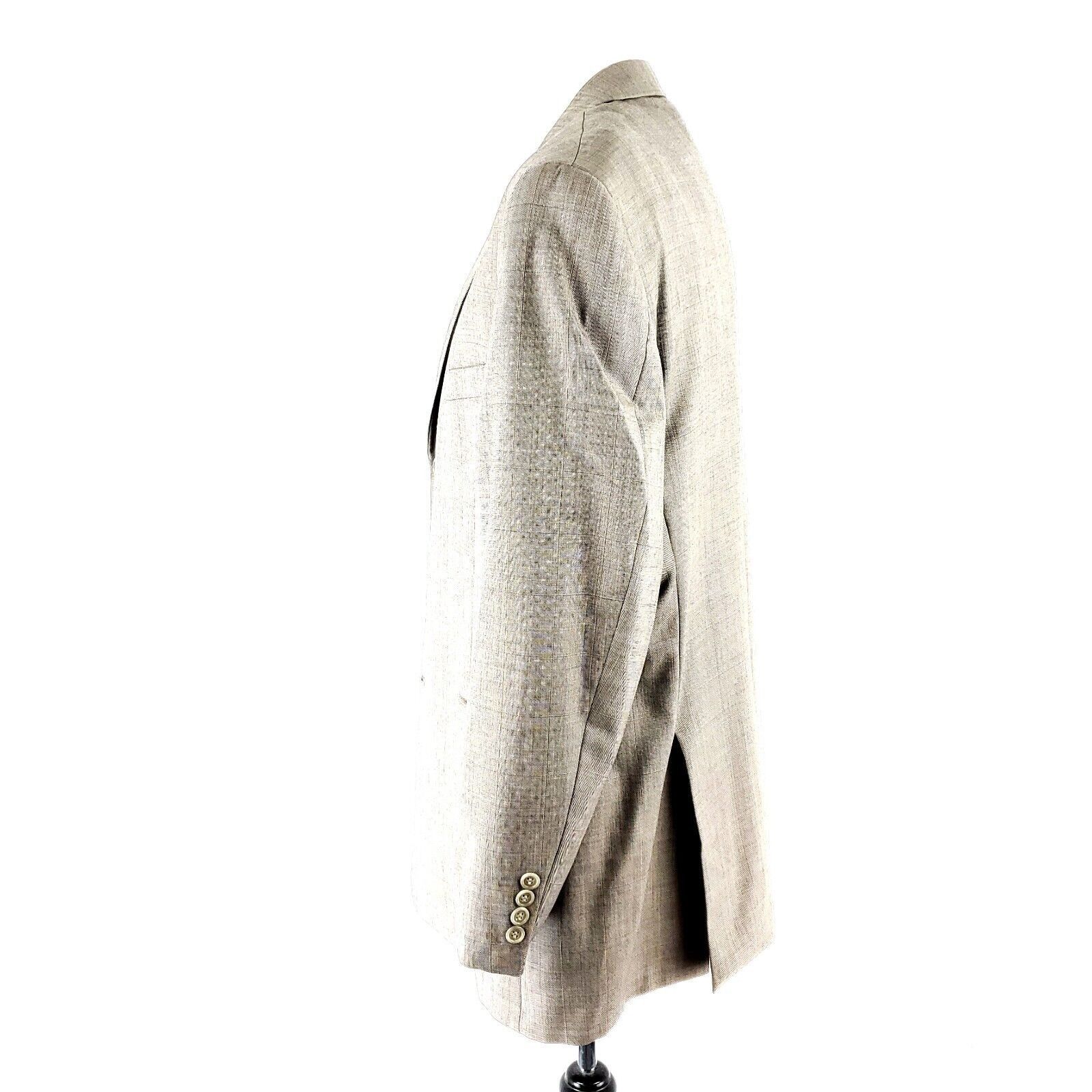 Hart Schaffner Marx Hart Schaffner Marx Gold Trumpeter Wool 3 Button Blazer 44R Size 44R - 4 Thumbnail