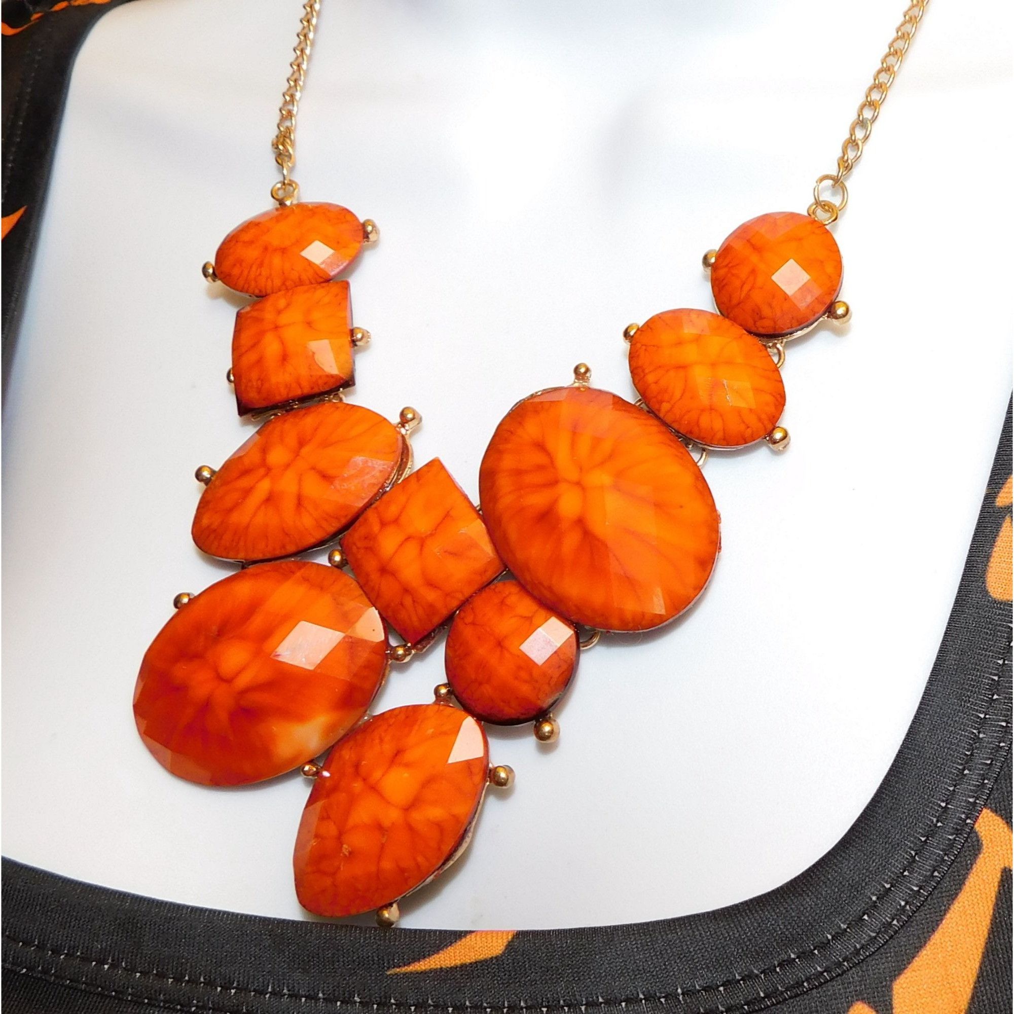 Other Acrylic Lava Statement Necklace Size ONE SIZE - 4 Thumbnail