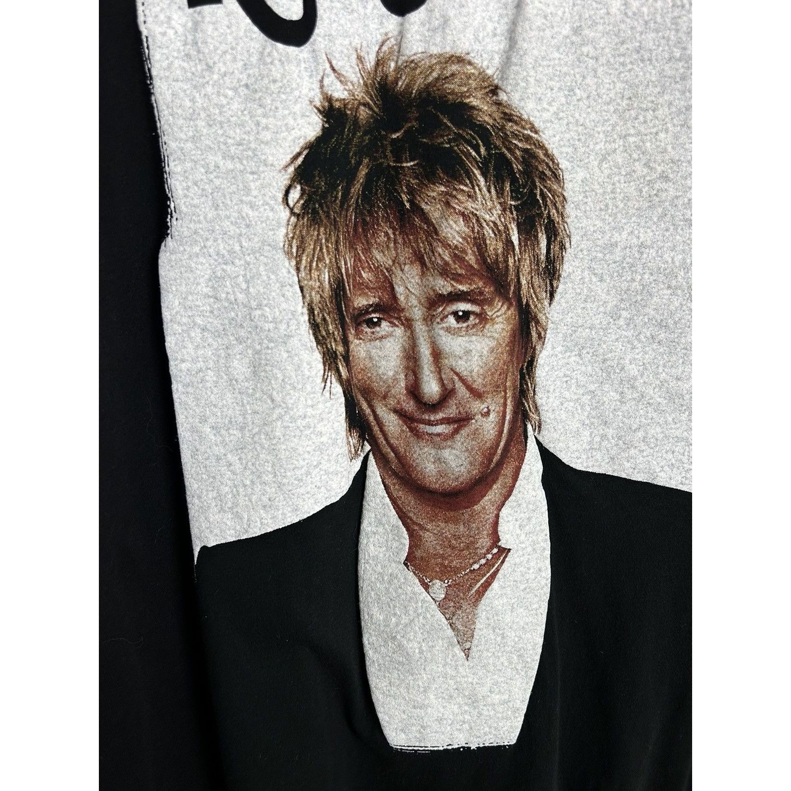 Band Tees 00s Vintage Rod Stewart 2007 Arena Tour Embossed T-Shirt Size US XL / EU 56 / 4 - 3 Thumbnail