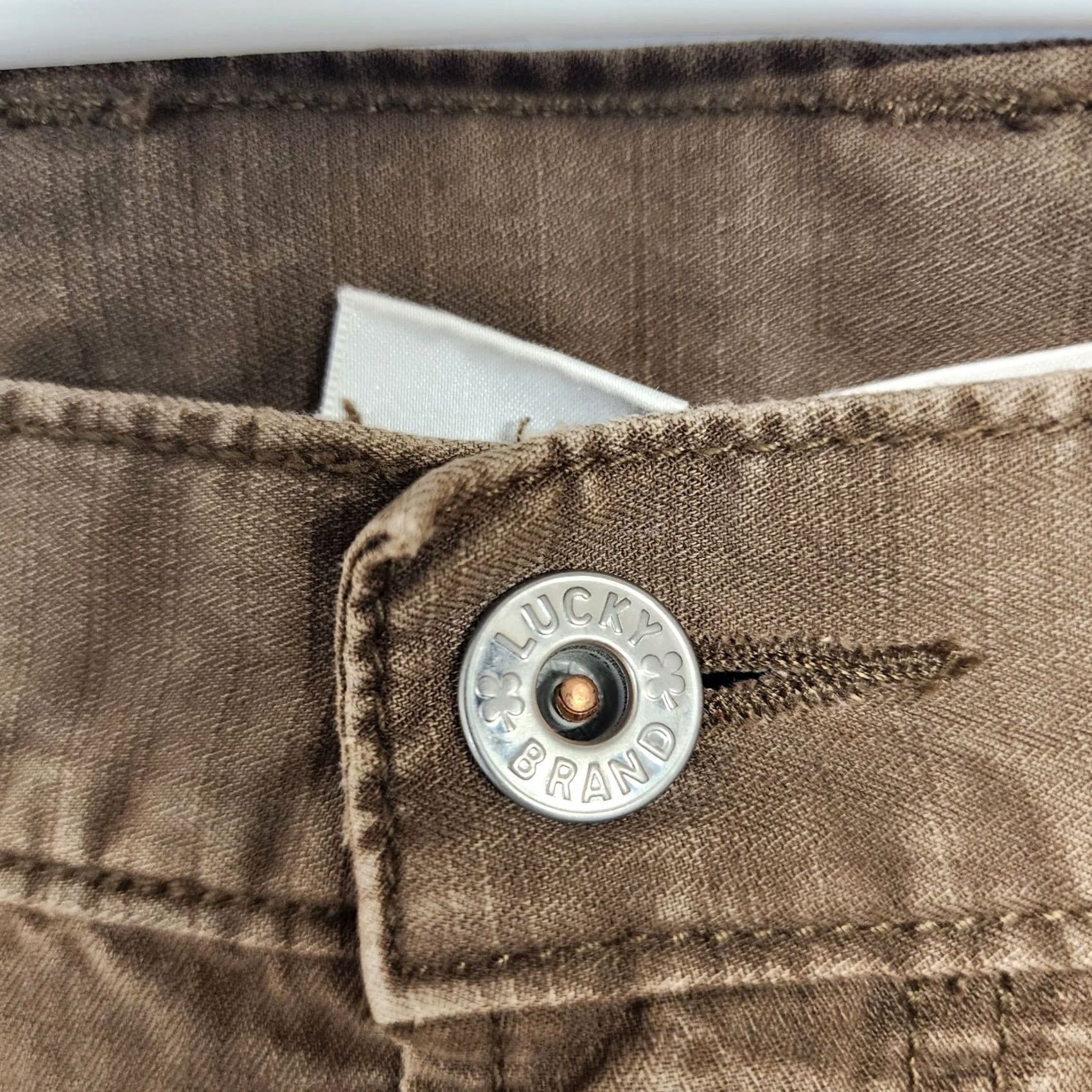 Lucky Brand Lucky Brand Mens Pants 40x28 Brown 100% Cotton Workwear Chino Flat Front Zip 5-Pocket Mens Casual Size US 40 / EU 56 - 7 Thumbnail