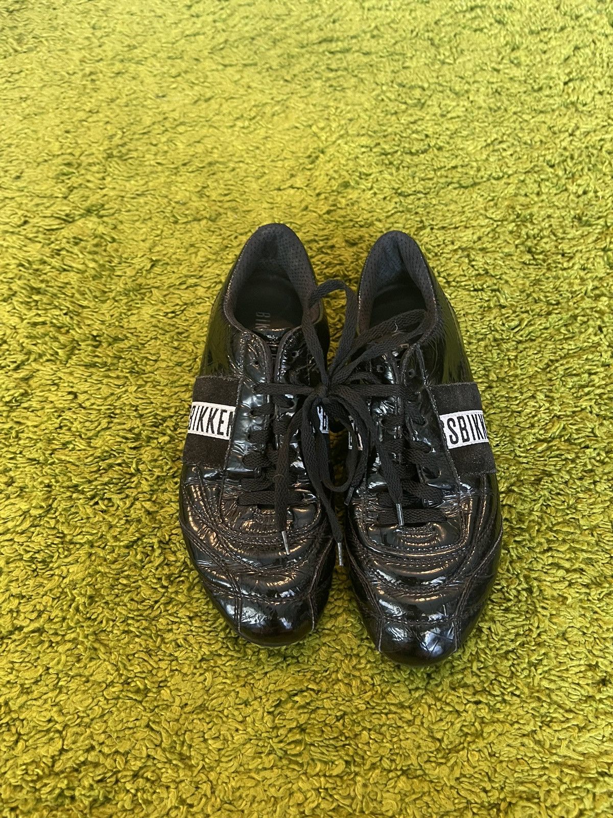 Designer × Dirk Bikkembergs × Vintage Bikkembergs 2000s vintage real patent leather sneakers Y2K Size US 6 / IT 36 - 5 Thumbnail