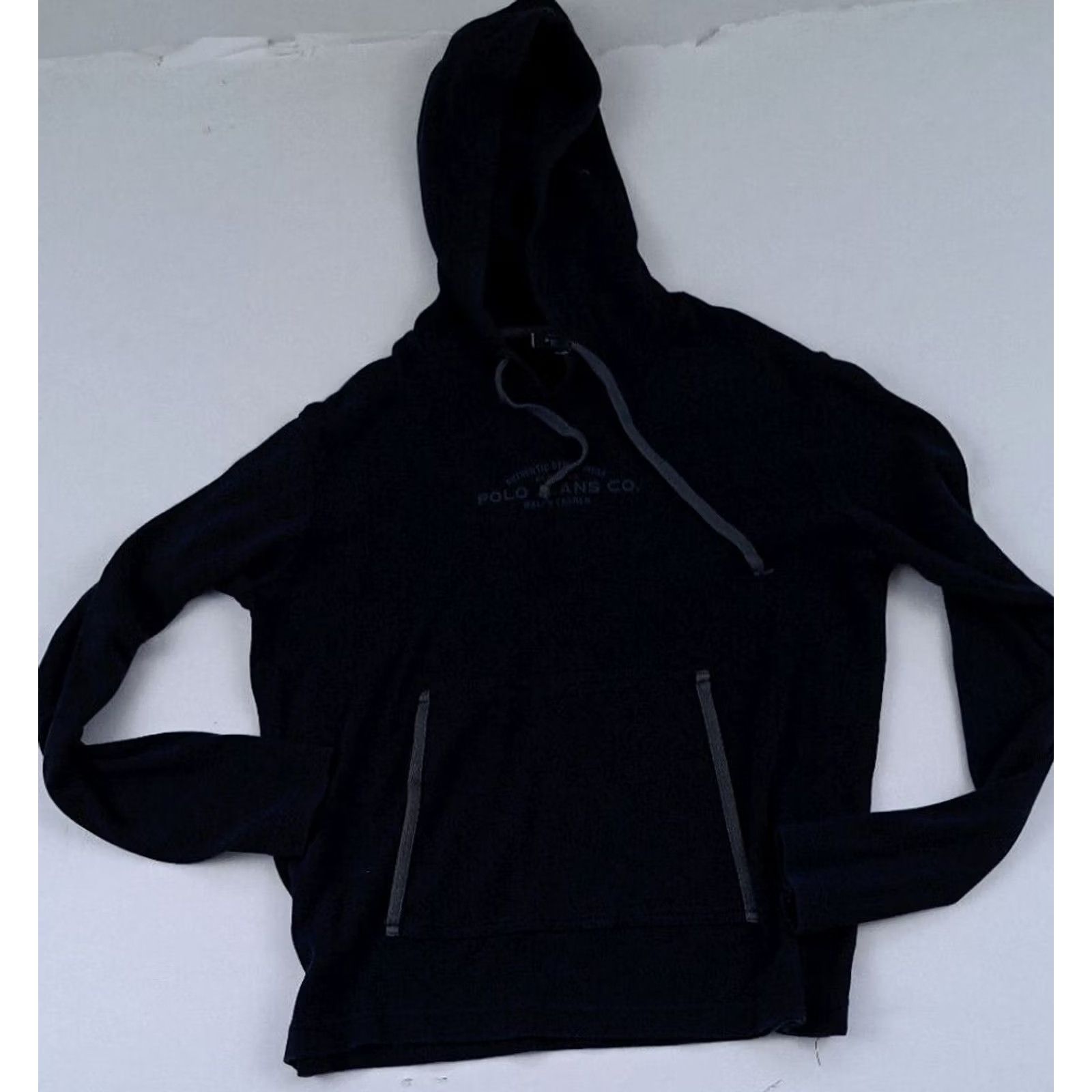 Ralph Lauren Vintage Polo Jeans Co. Womens Hoodie Medium Ralph Lauren Black Size M / US 6-8 / IT 42-44 - 3 Thumbnail