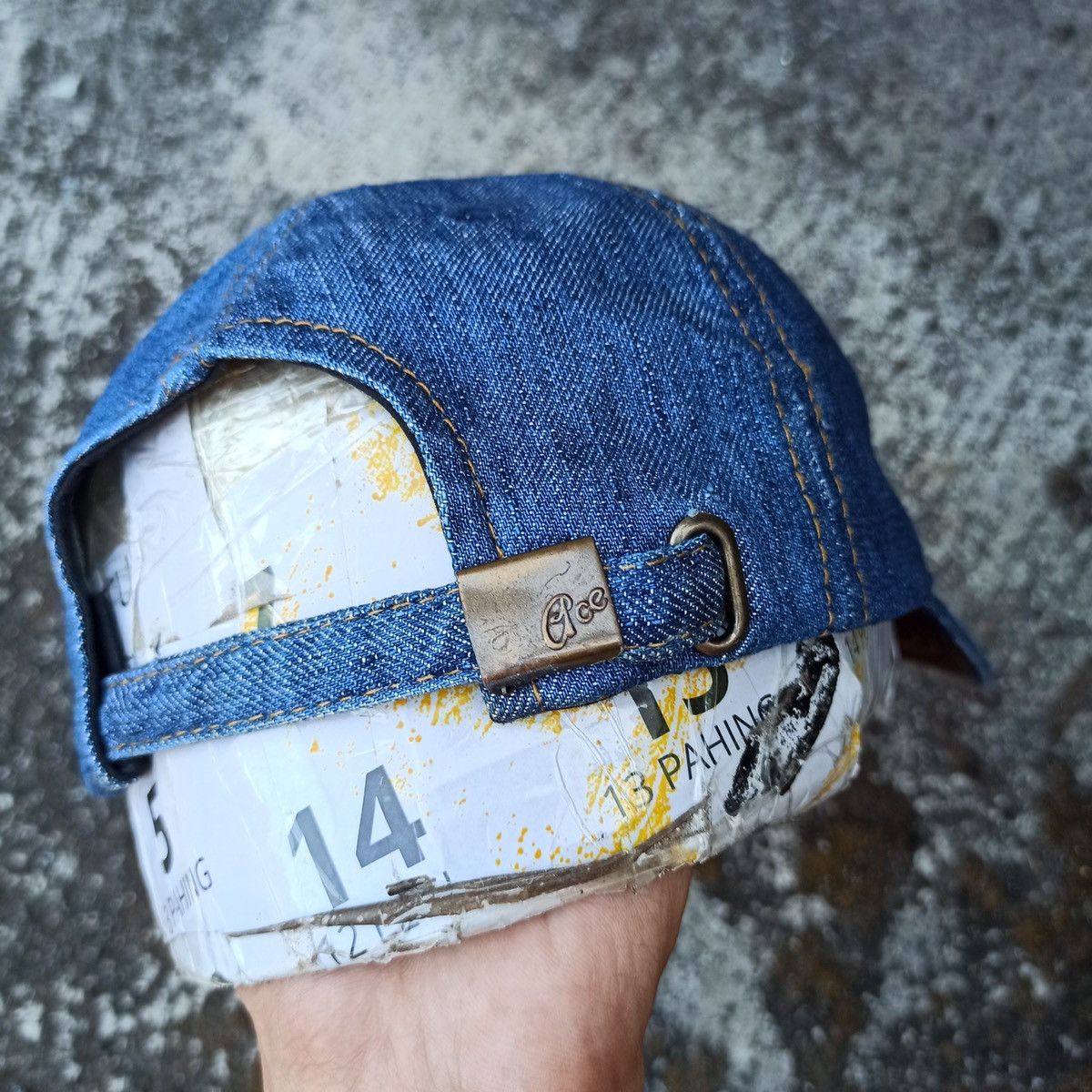 Birkenstock × Japanese Brand Sick initial B distressed hat Size ONE SIZE - 6 Thumbnail