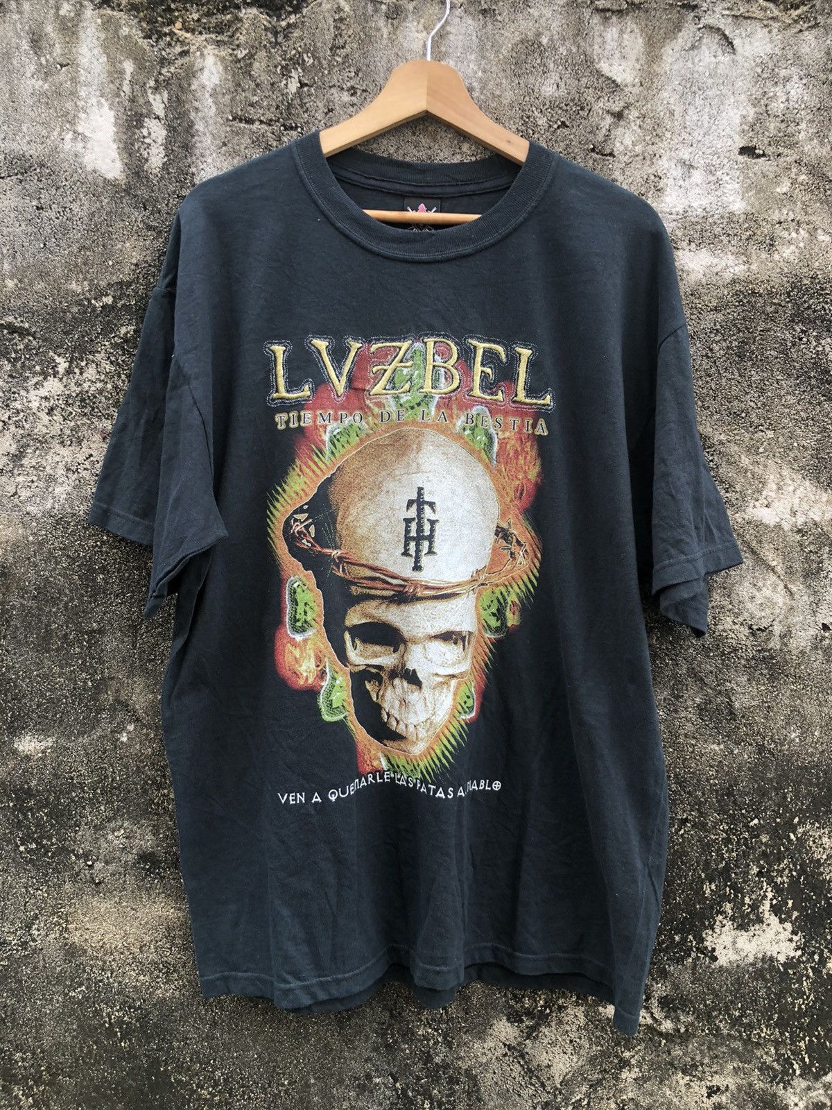 Band Tees × Vintage 2000s Vintage Luzbel Heavy Metal Tshirt Resurreccion Size US L / EU 52-54 / 3 - 1 Thumbnail