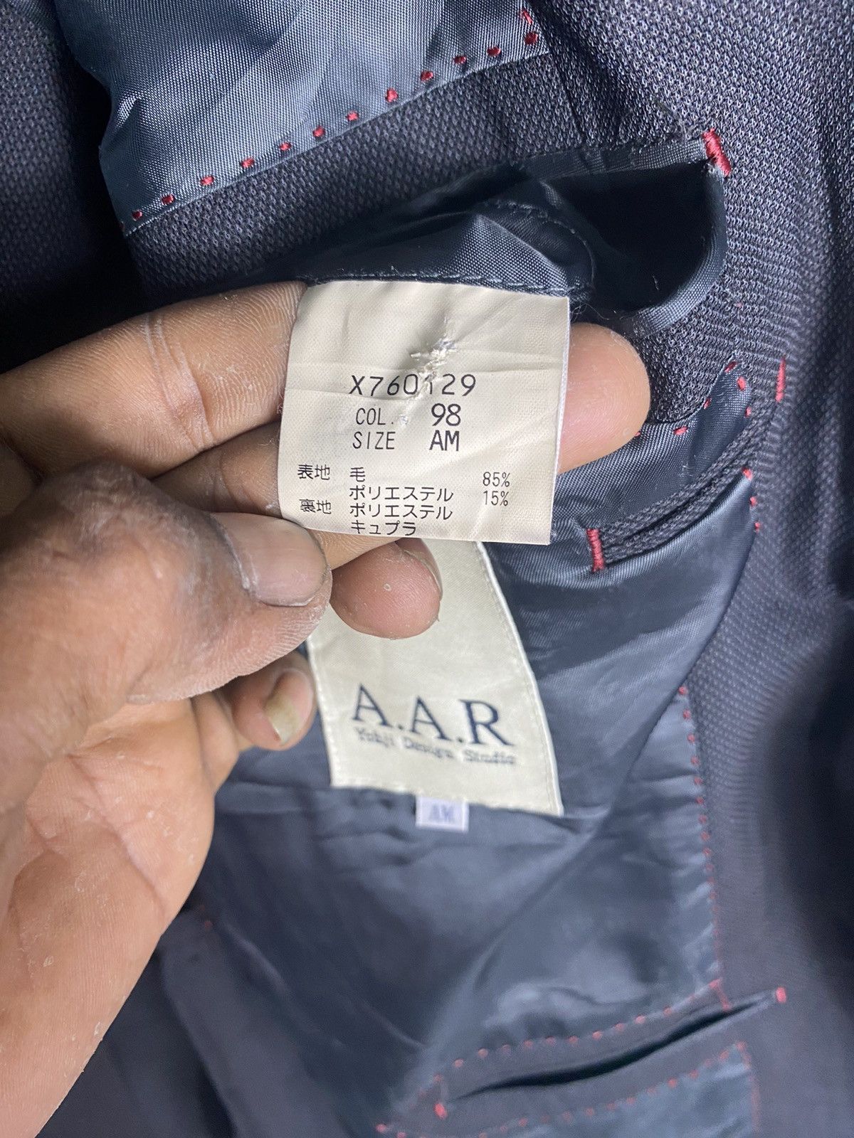 Y's for Men × Yohji Yamamoto Vintage A.A.R YOHJI DESIGN STUDIO BLAZER COAT Size US M / EU 48-50 / 2 - 6 Thumbnail