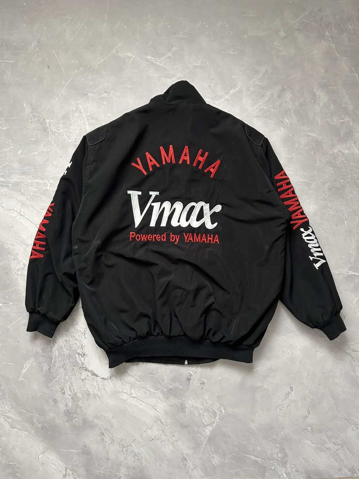 Yamaha Vintage Yamaha Vmax Racing Moto Bomber Jacket Size US L / EU 52-54 / 3 - 1 Thumbnail