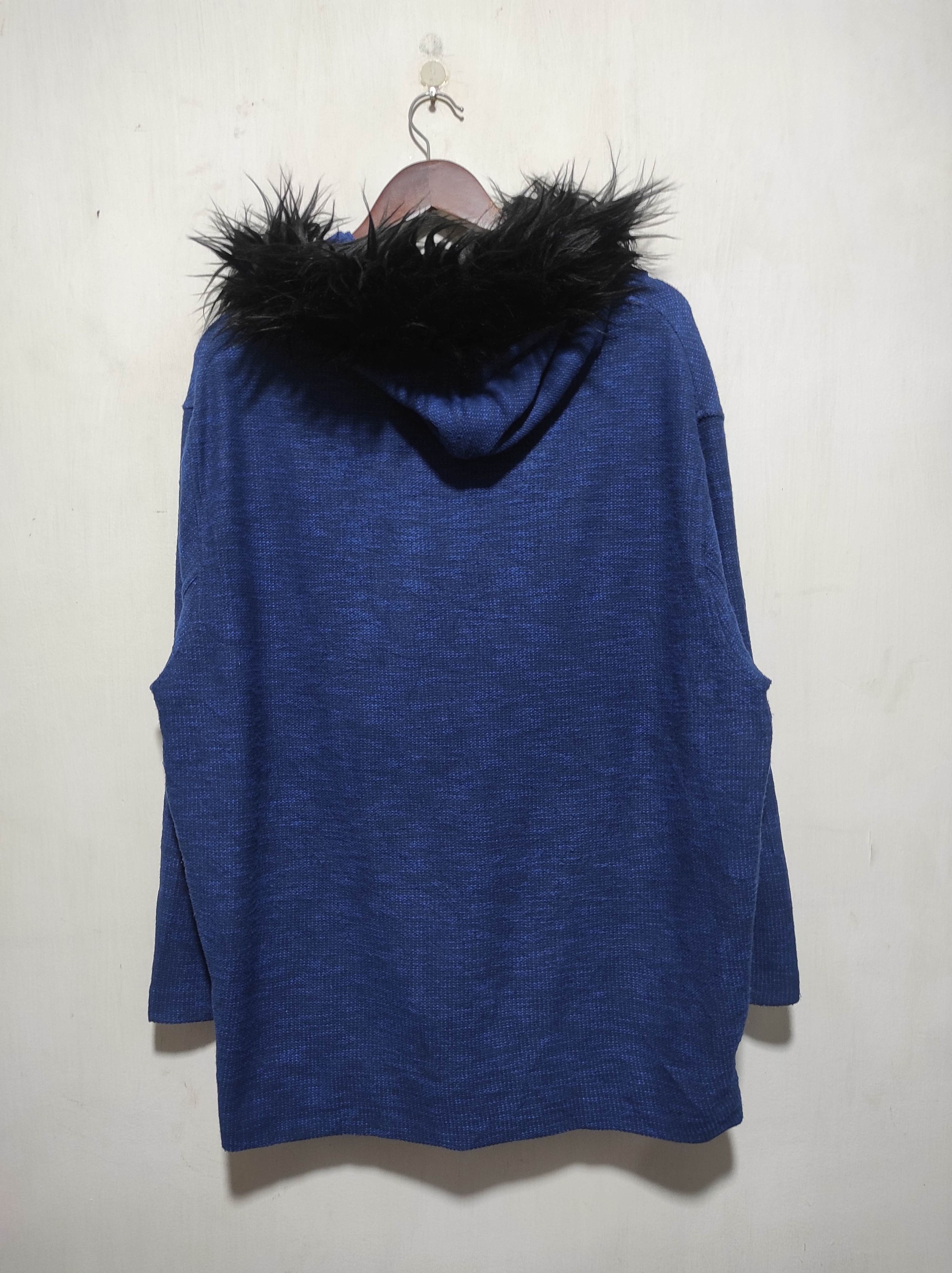 Japanese Brand JEANASiS Asymetrycal zip fur hoodie ifsix LGB style Size US L / EU 52-54 / 3 - 9 Thumbnail