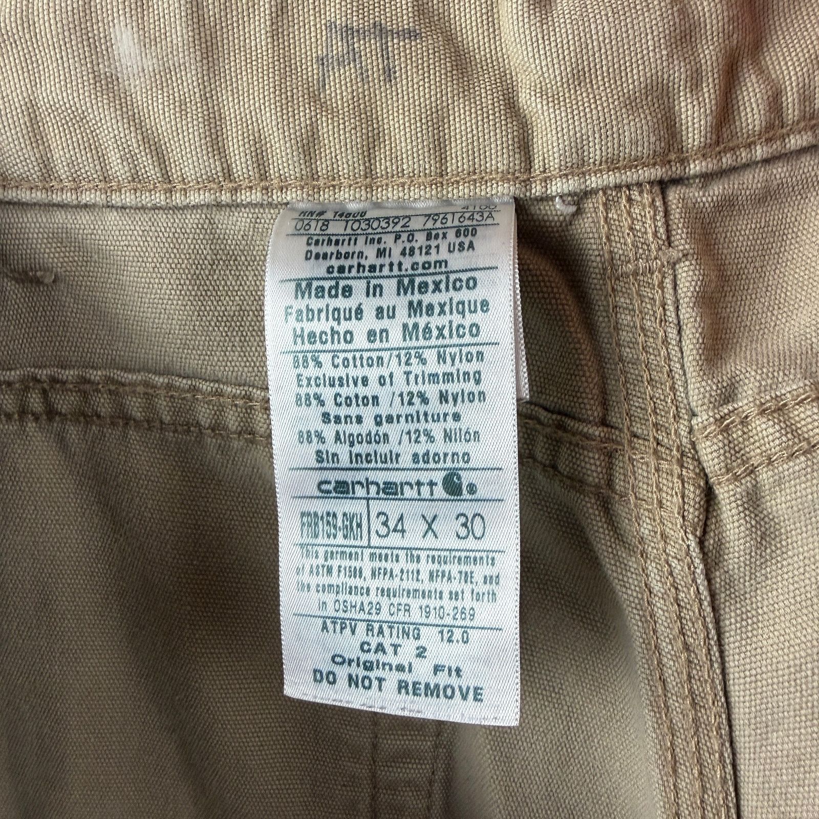 Carhartt Carhartt Workwear Pants FR Size 34x30 Distressed Condition Size US 34 / EU 50 - 6 Thumbnail