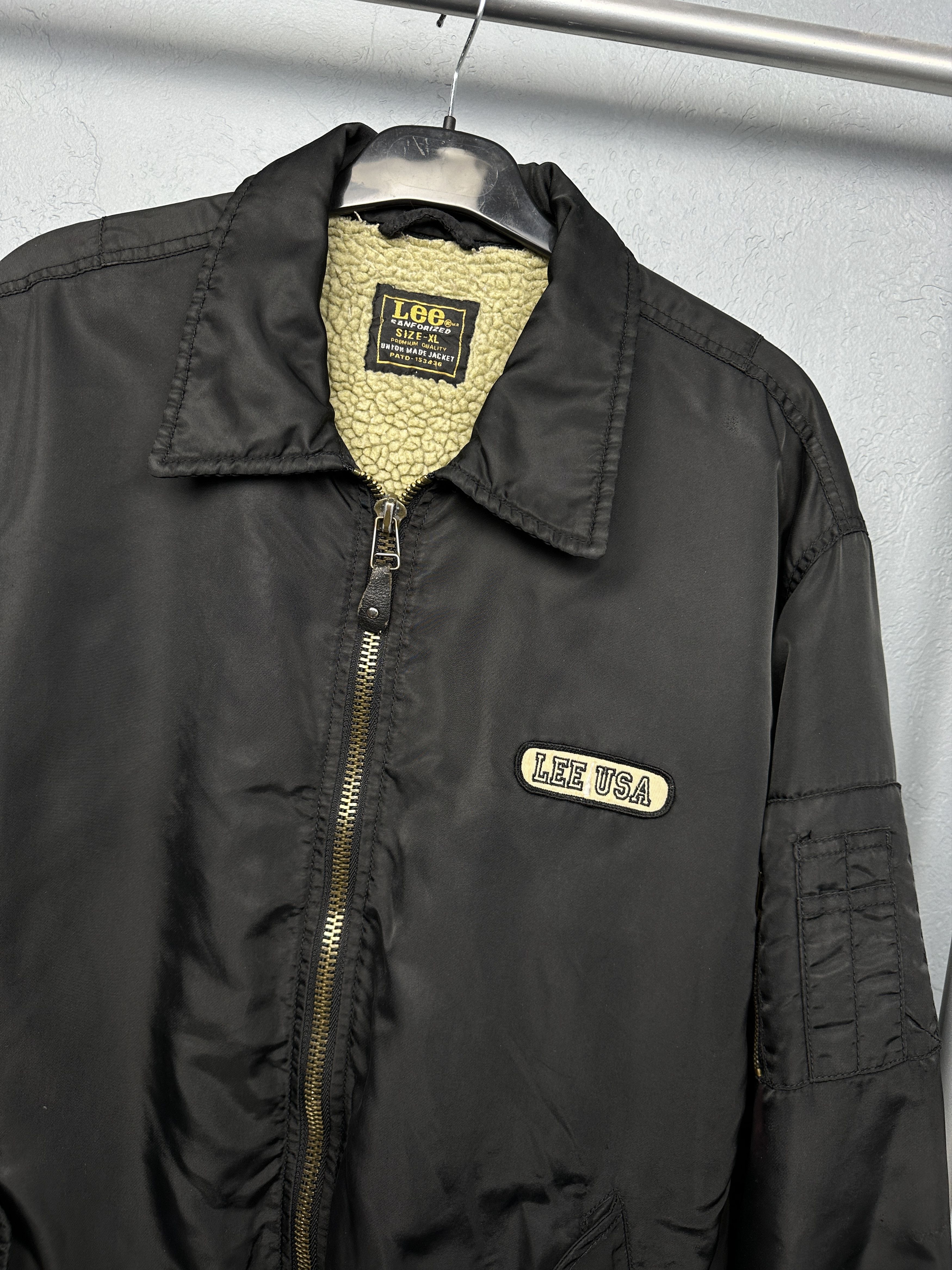 Lee Lee Sanforised USA 90s Vintage Insulated Bomber Jacket Size US XL / EU 56 / 4 - 2 Thumbnail