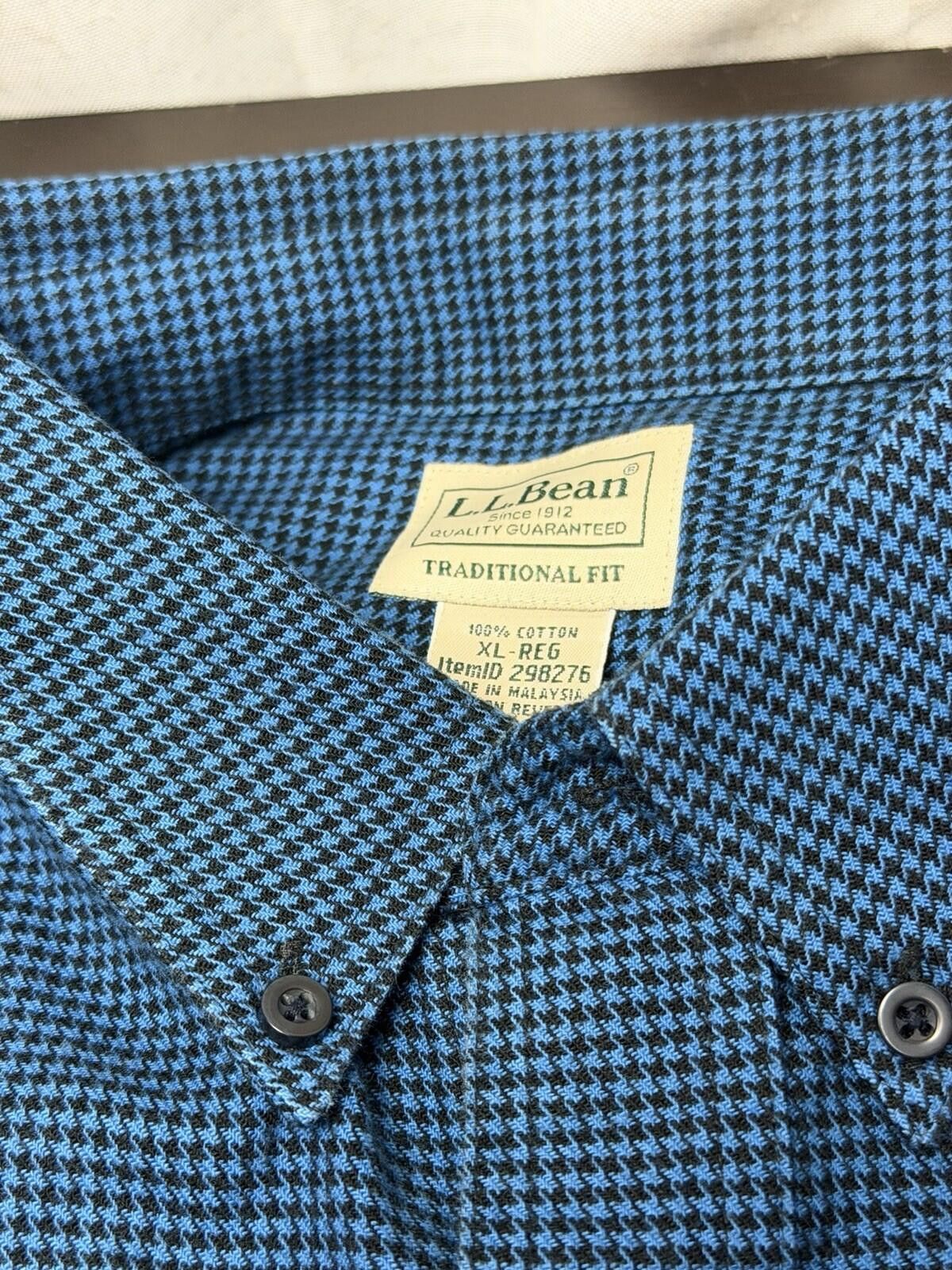 L.L. Bean L.L.Bean XL Reg Traditional Fit blue Check Button Down Size US XL / EU 56 / 4 - 5 Thumbnail
