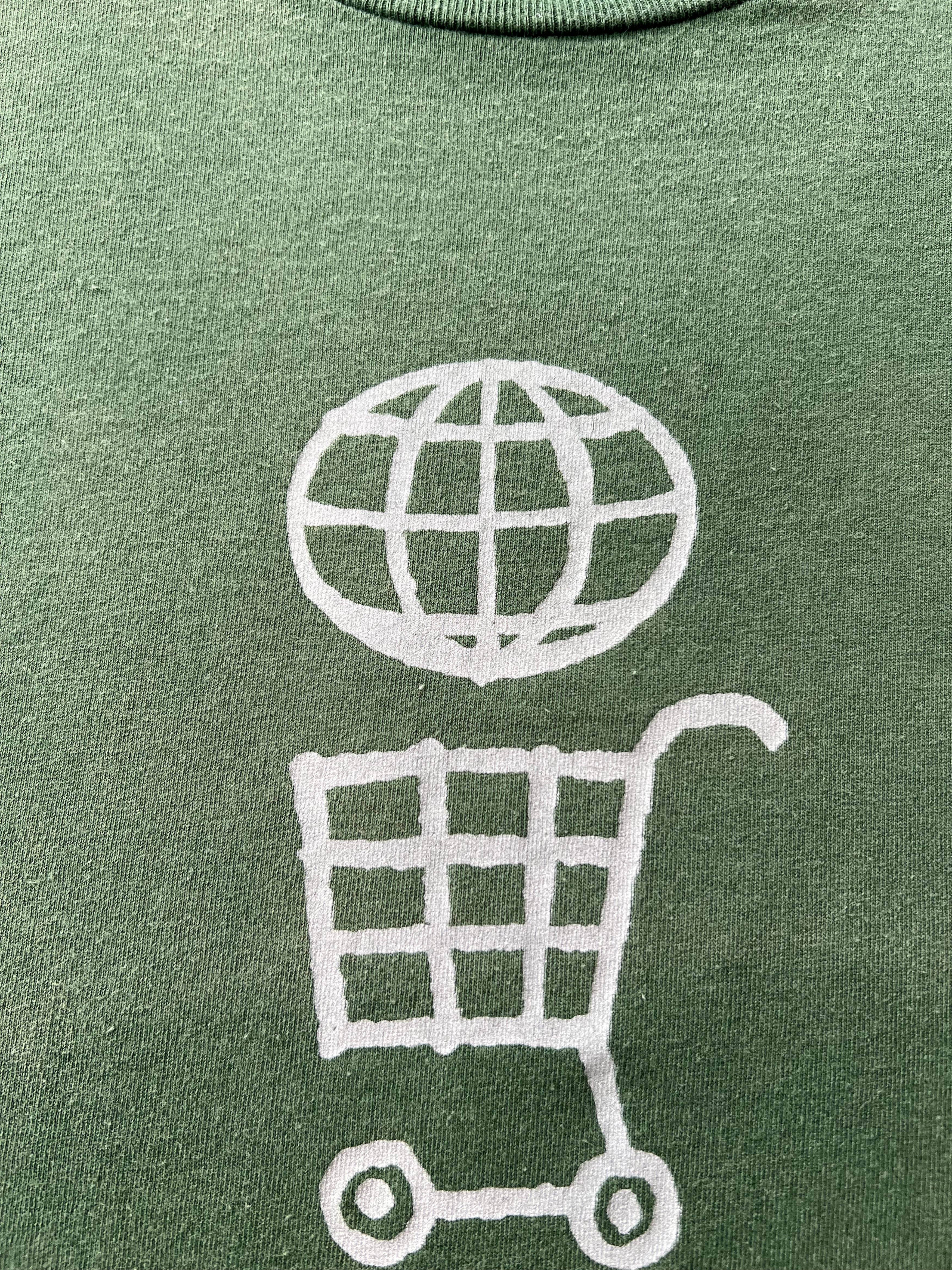 Vintage 1997 U2 Popmart Tour Rock Band Faded Green T-shirt