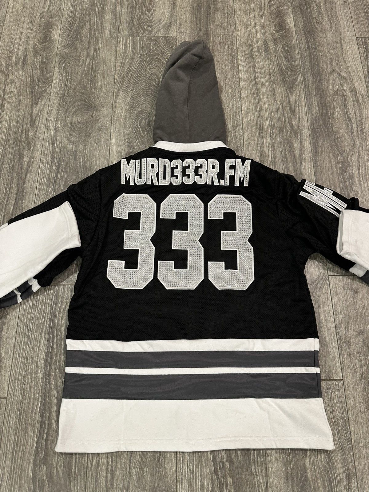 murd333r.fm Murd333r LA IC333 Hoodie Hockey Jersey Sz M Size US M / EU 48-50 / 2 - 5 Thumbnail