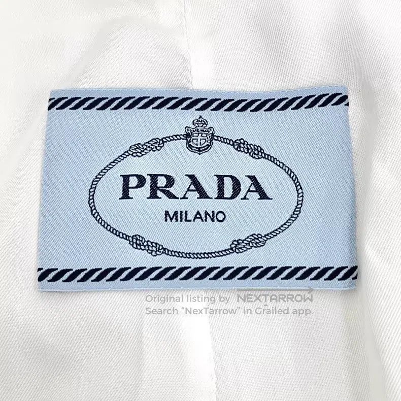 Prada Prada White triangle lapel zipper long-sleeved jacket Size XS / US 0-2 / IT 36-38 - 6 Thumbnail