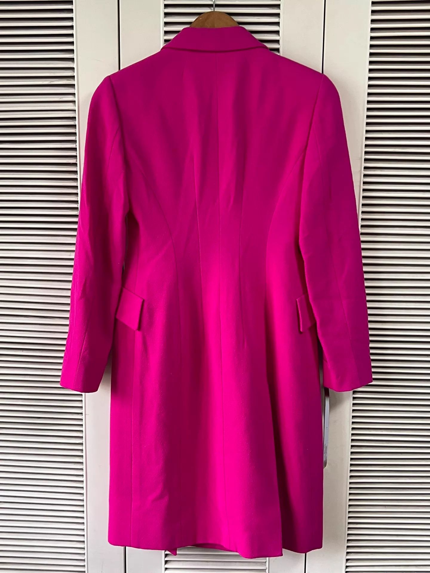 Dior Dior Magenta Wool Coat Women's 38 Near Mint Size S / US 4 / IT 40 - 2 Thumbnail