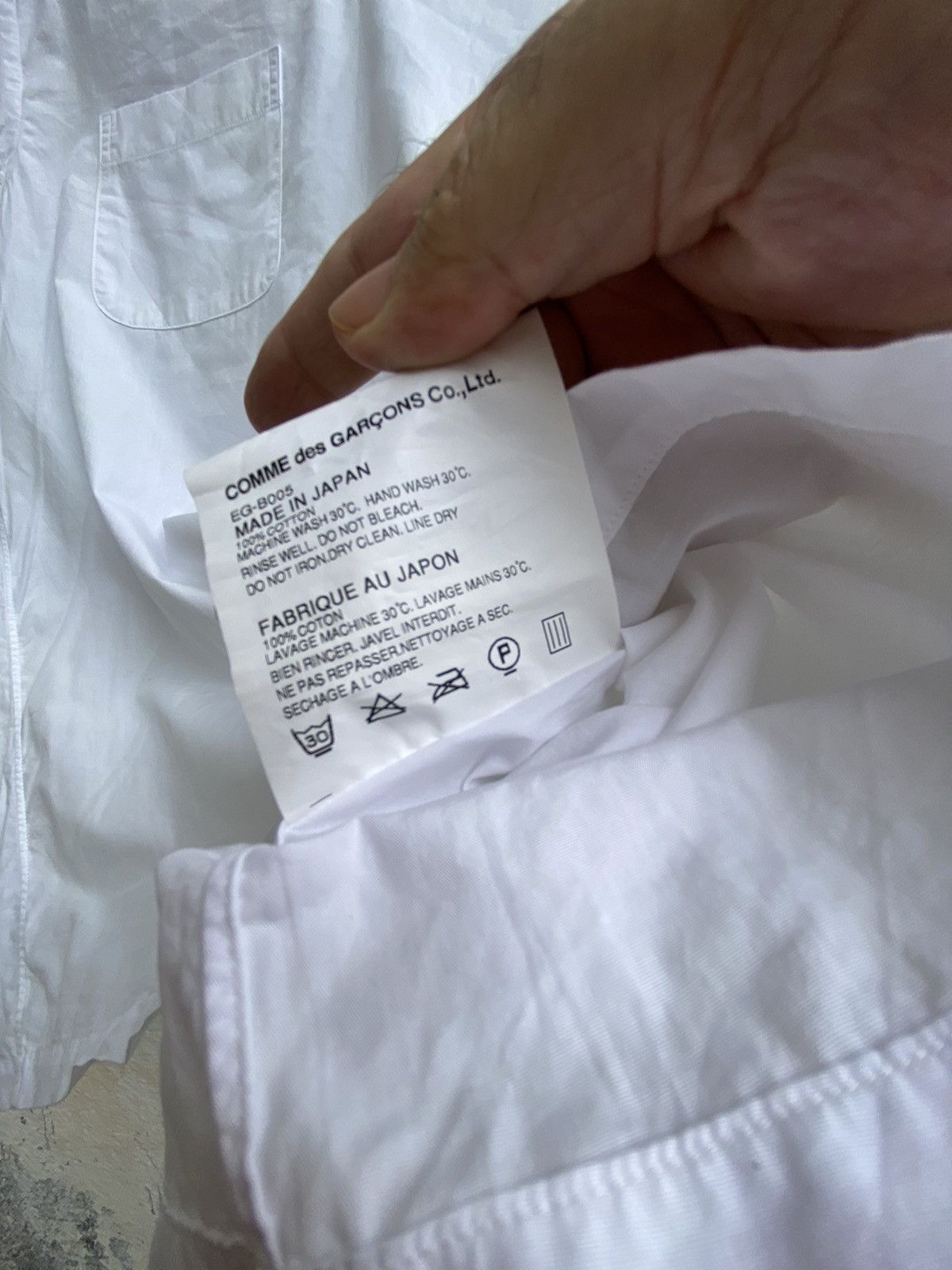 Comme des Garcons × Rei Kawakubo Comme Des Garcon AD2010 Single Pocket V Neck Shirt Unisex Size US S / EU 44-46 / 1 - 7 Thumbnail