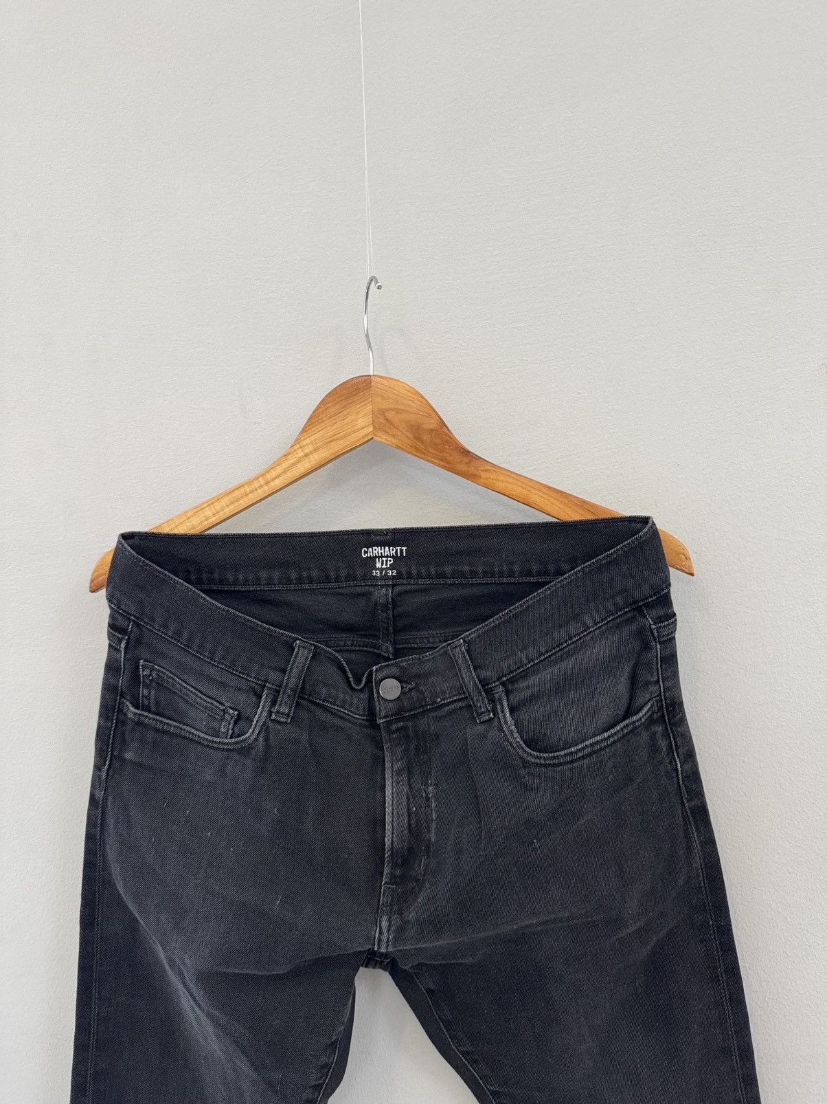 Carhartt × Carhartt Wip × Vintage Carhartt jeans Newel pant dark grey denim Size US 33 - 4 Thumbnail