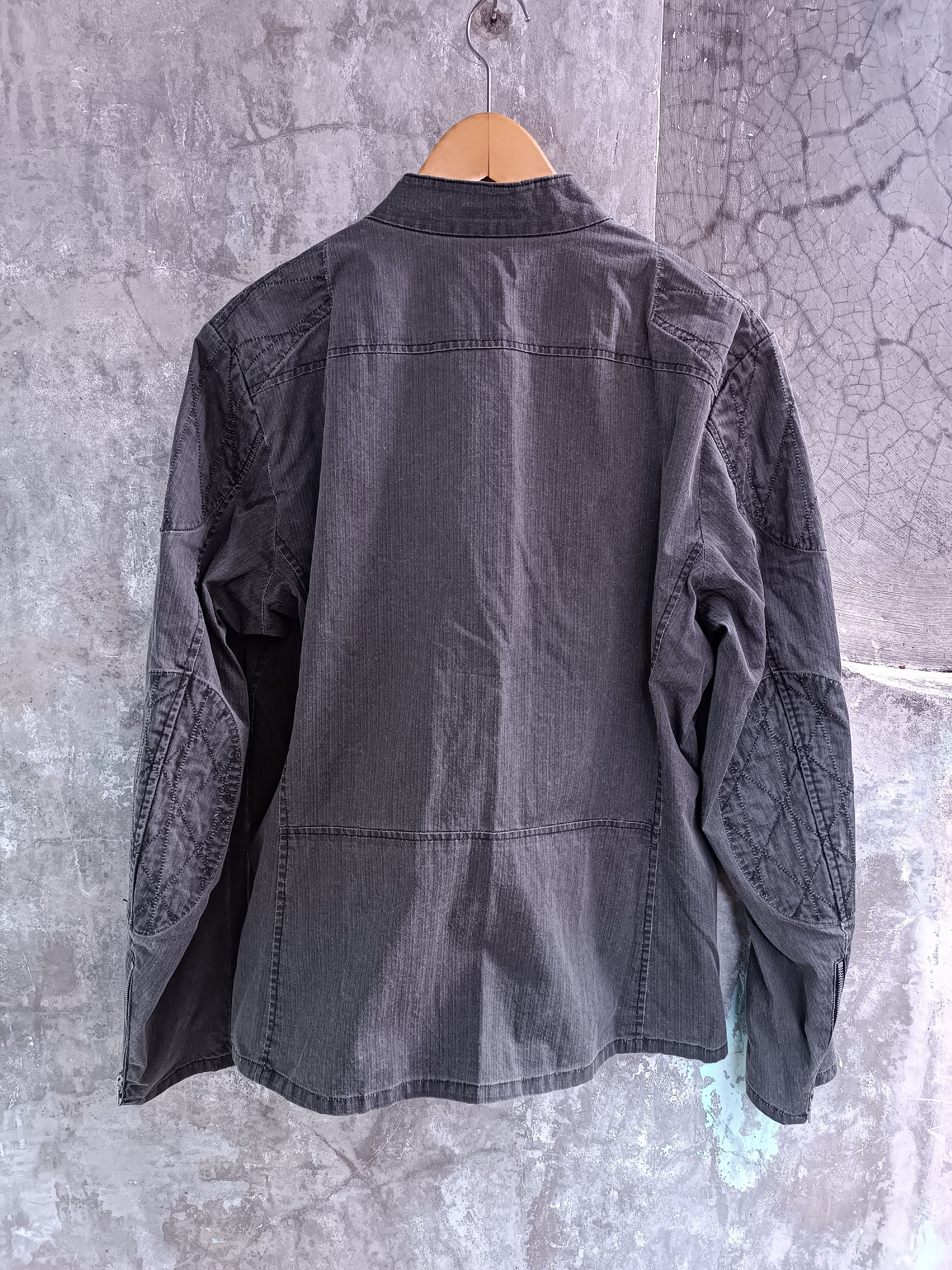 Japanese Brand × Vintage PHASE COTTON CANVAS BIKER JACKET Size US M / EU 48-50 / 2 - 2 Thumbnail