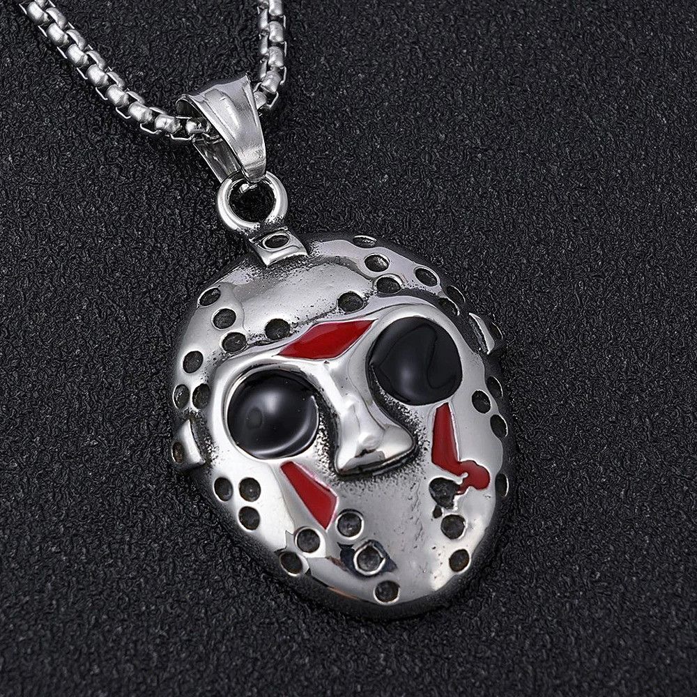 Other Stainless Steel Mask Pendant Necklace Size ONE SIZE - 1 Thumbnail