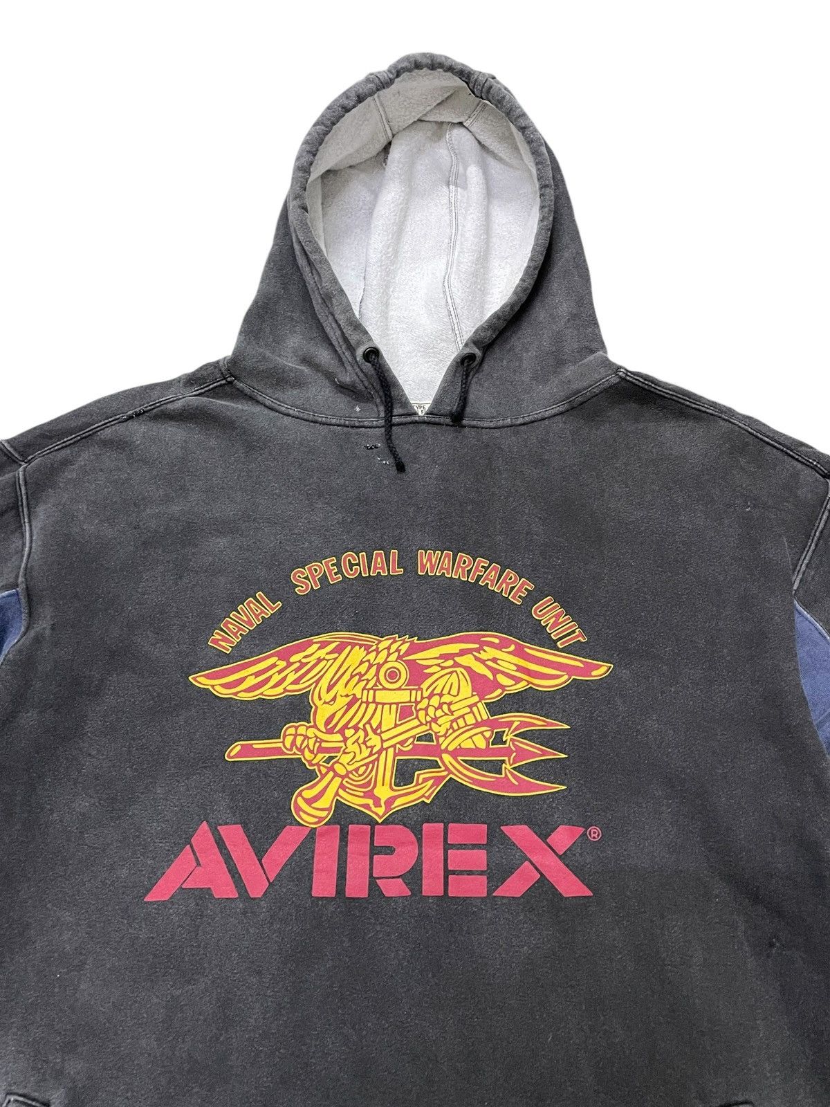 Avirex Vintage Avirex Warfare Sun Faded Layered Hoodie Size US XL / EU 56 / 4 - 4 Thumbnail