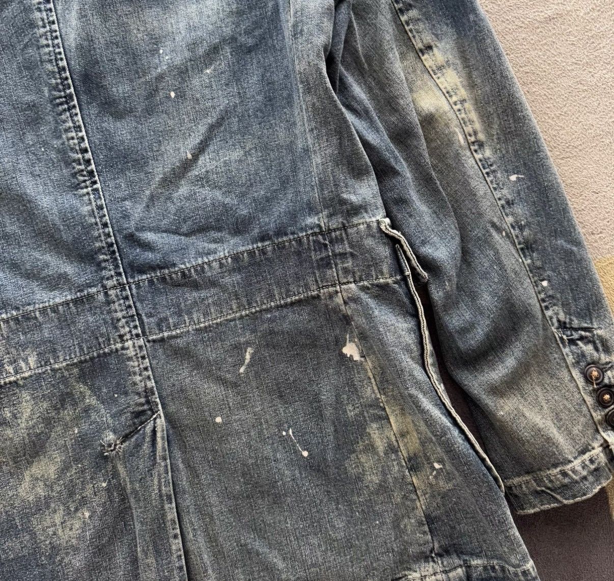 RRL Ralph Lauren RRL Ralph Lauren Distressed Denim Jacket K22 Size US S / EU 44-46 / 1 - 8 Thumbnail