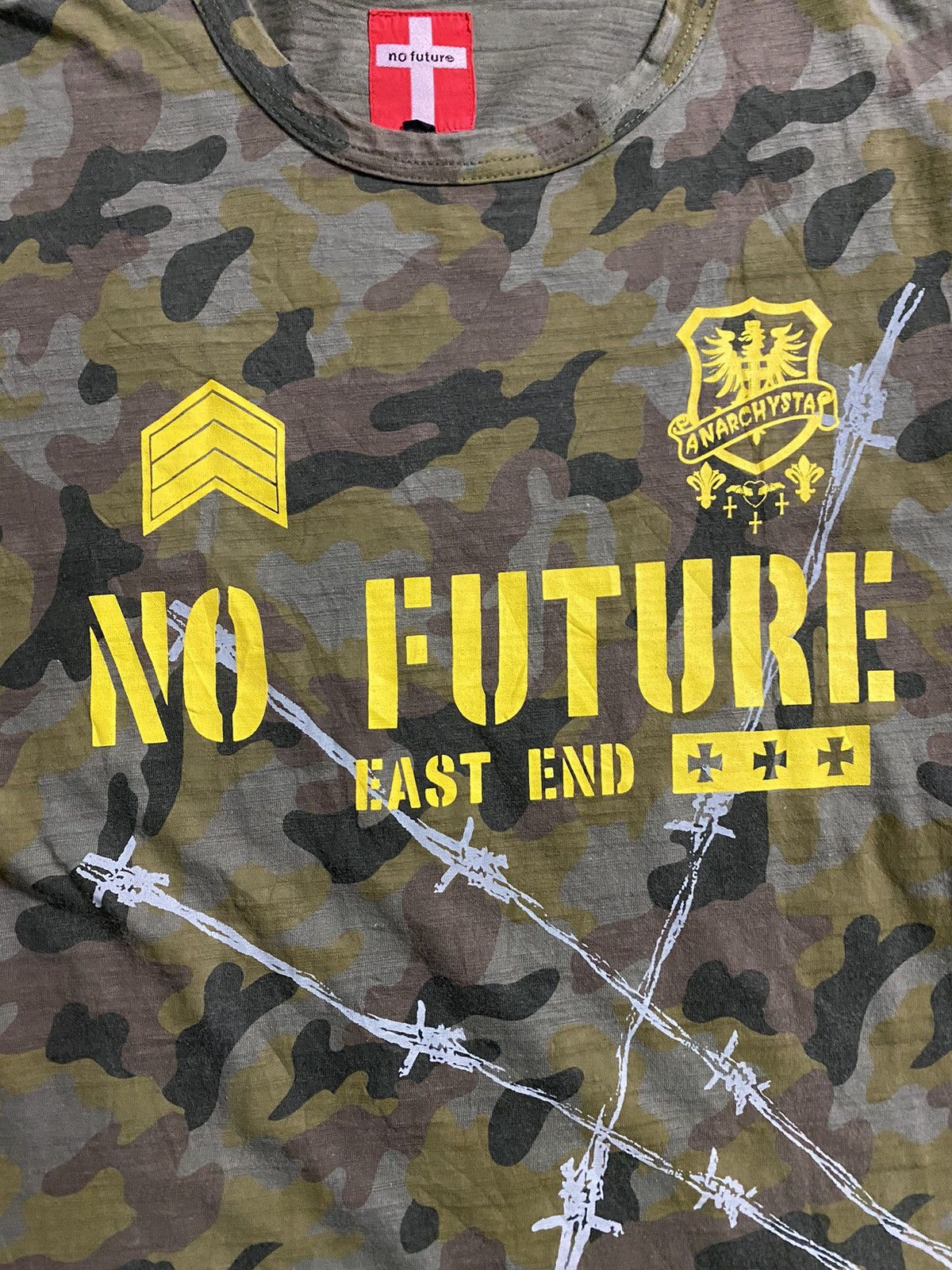 No Future No Future anarchy barbed wire camo shirt Size US S / EU 44-46 / 1 - 4 Thumbnail
