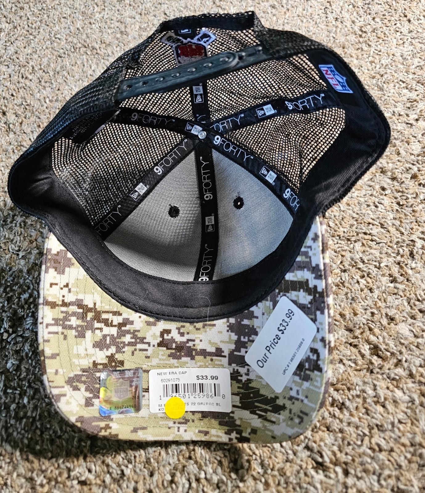 New Era New Era 9Forty Salute To Service Green Bay Packers Hat NWT Size ONE SIZE - 7 Thumbnail
