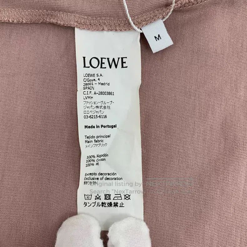 Loewe Loewe Pink graffiti logo embroidered cotton crew-neck shor Size US M / EU 48-50 / 2 - 7 Thumbnail