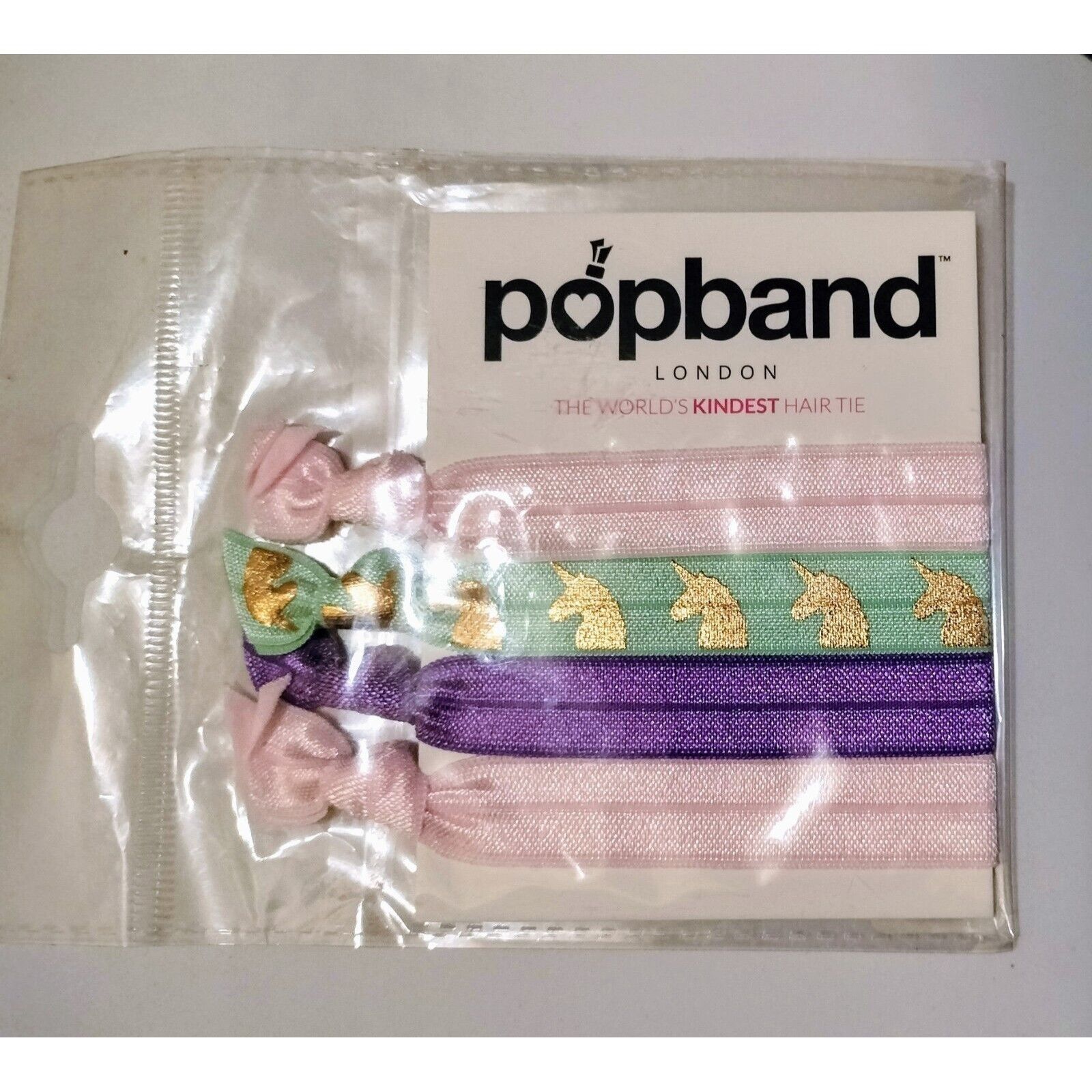 Other Popband 4 Pack Glitter Hair Accessories Band Pink Unicorn Pu Size ONE SIZE - 6 Thumbnail