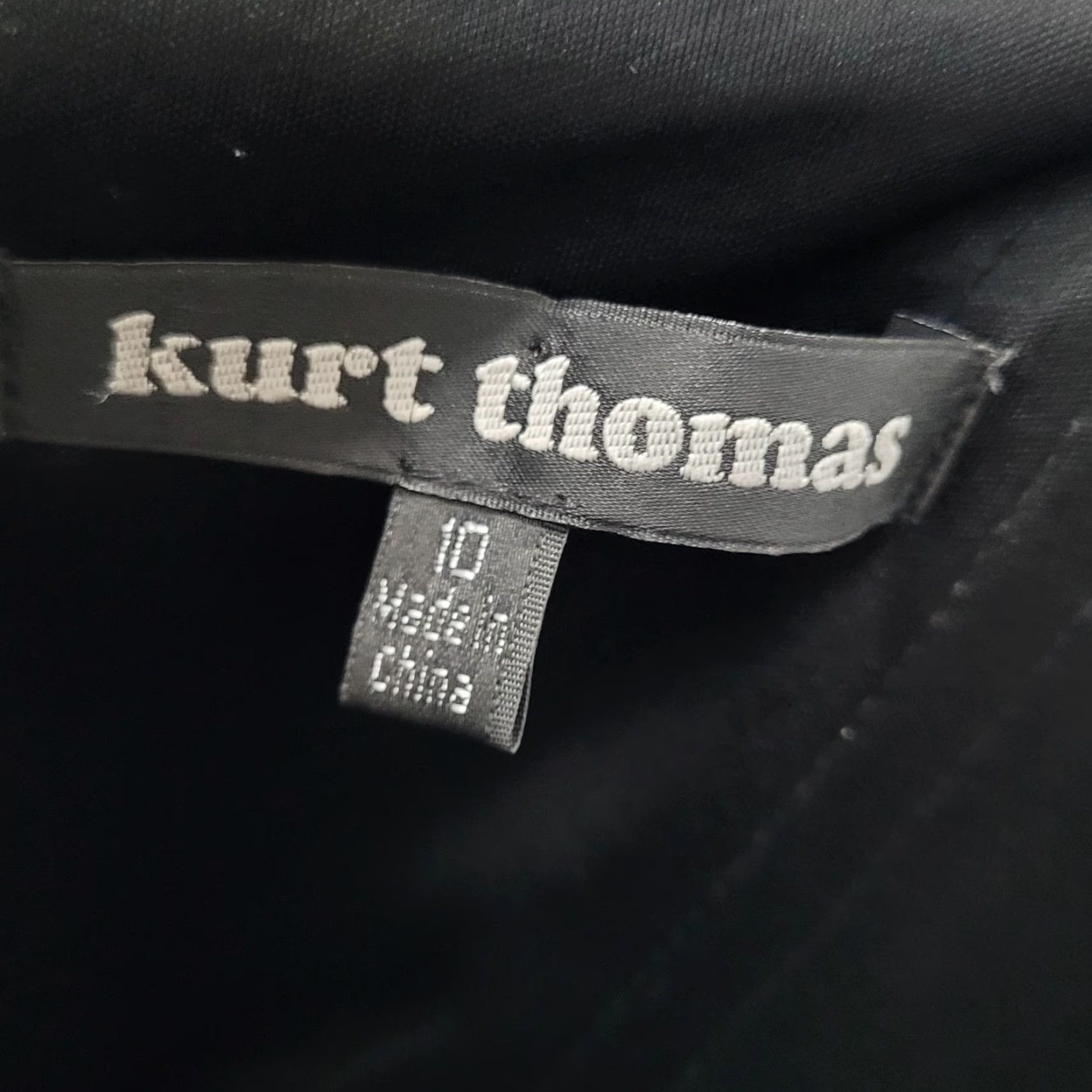 Vintage Kurt Thomas Black Silk Chiffon Sequin Strapless Lined Mini Dress Size 10 Size L / US 10 / IT 46 - 3 Thumbnail