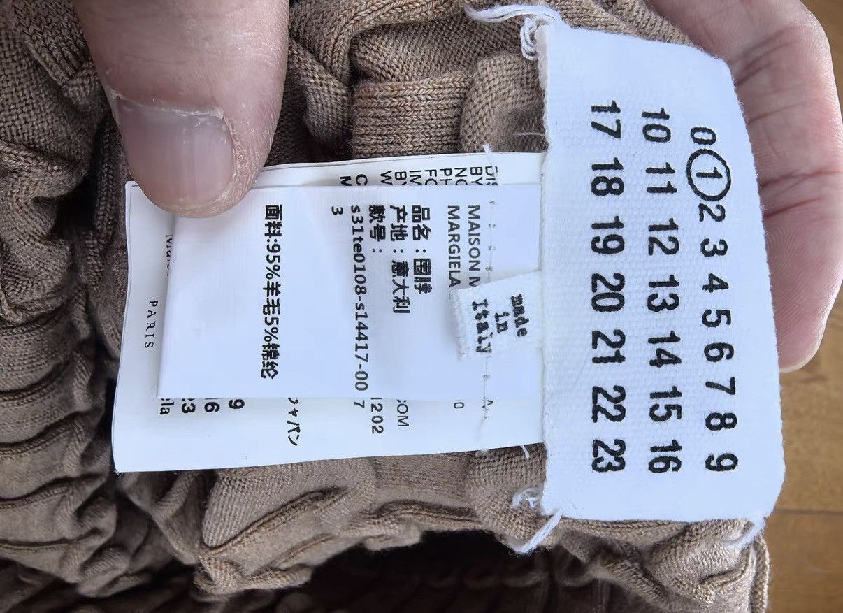 Maison Margiela Maison Margiela Wool "Armor" Scarf in Camel Size ONE SIZE - 7 Thumbnail