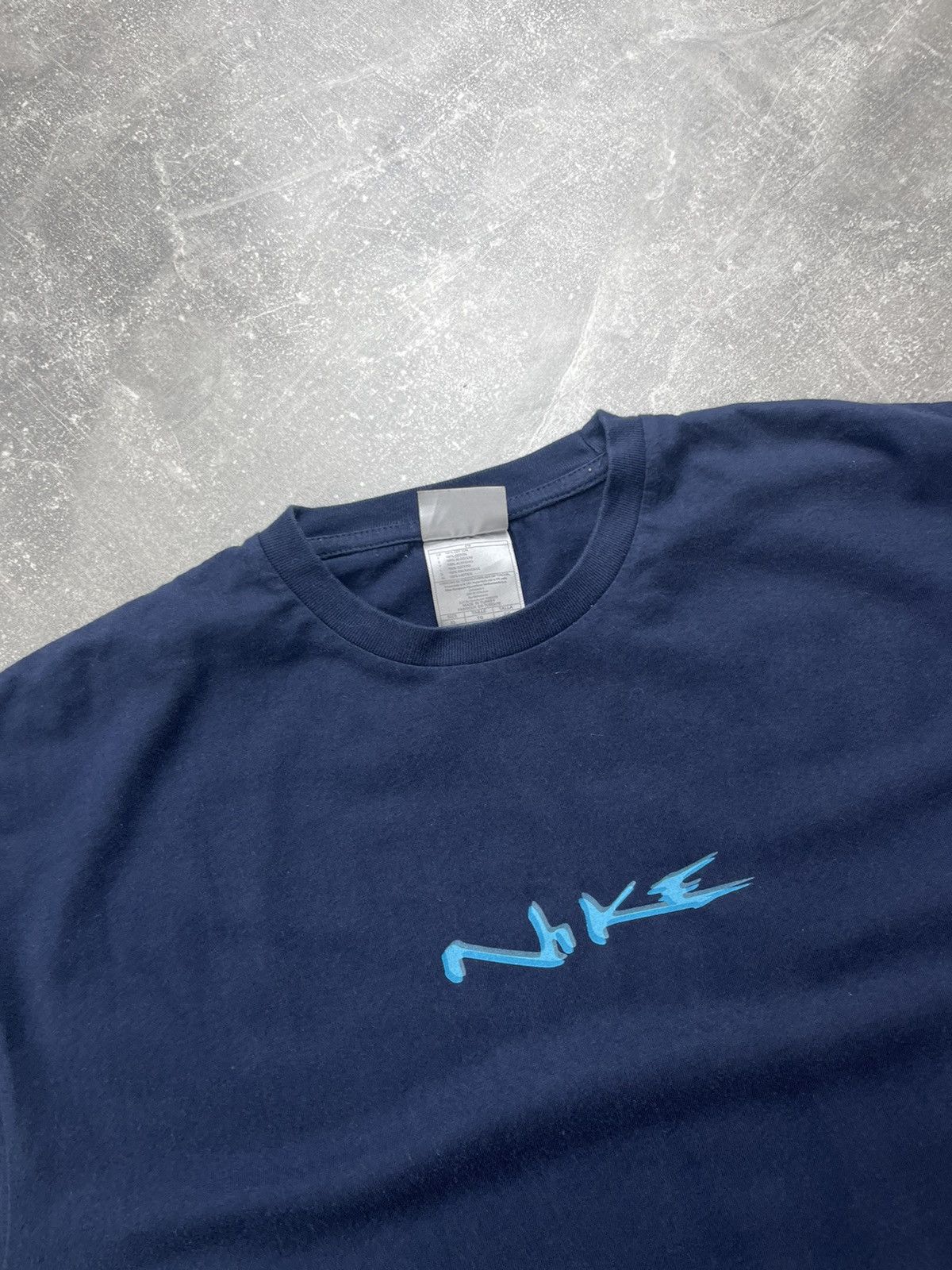 Nike Vintage Nike T-Shirt XL Navy Blue Spell Out Graffiti Logo Size US XL / EU 56 / 4 - 5 Thumbnail