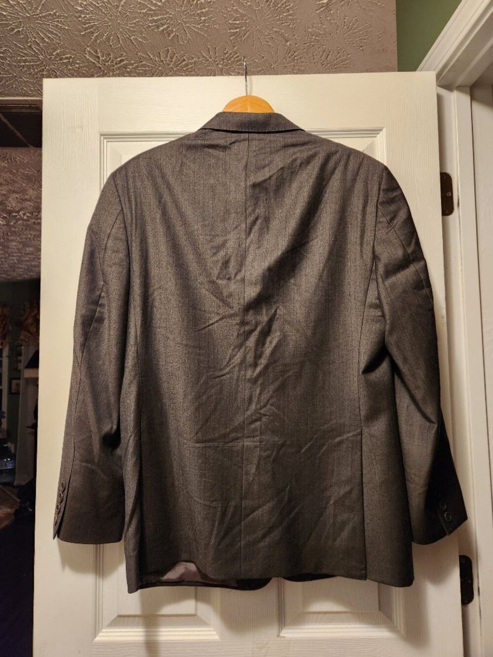 Jos. A. Bank jos.a.bank men's brown 100%wool sport coat blazer jacket 42R Size 42R - 7 Thumbnail
