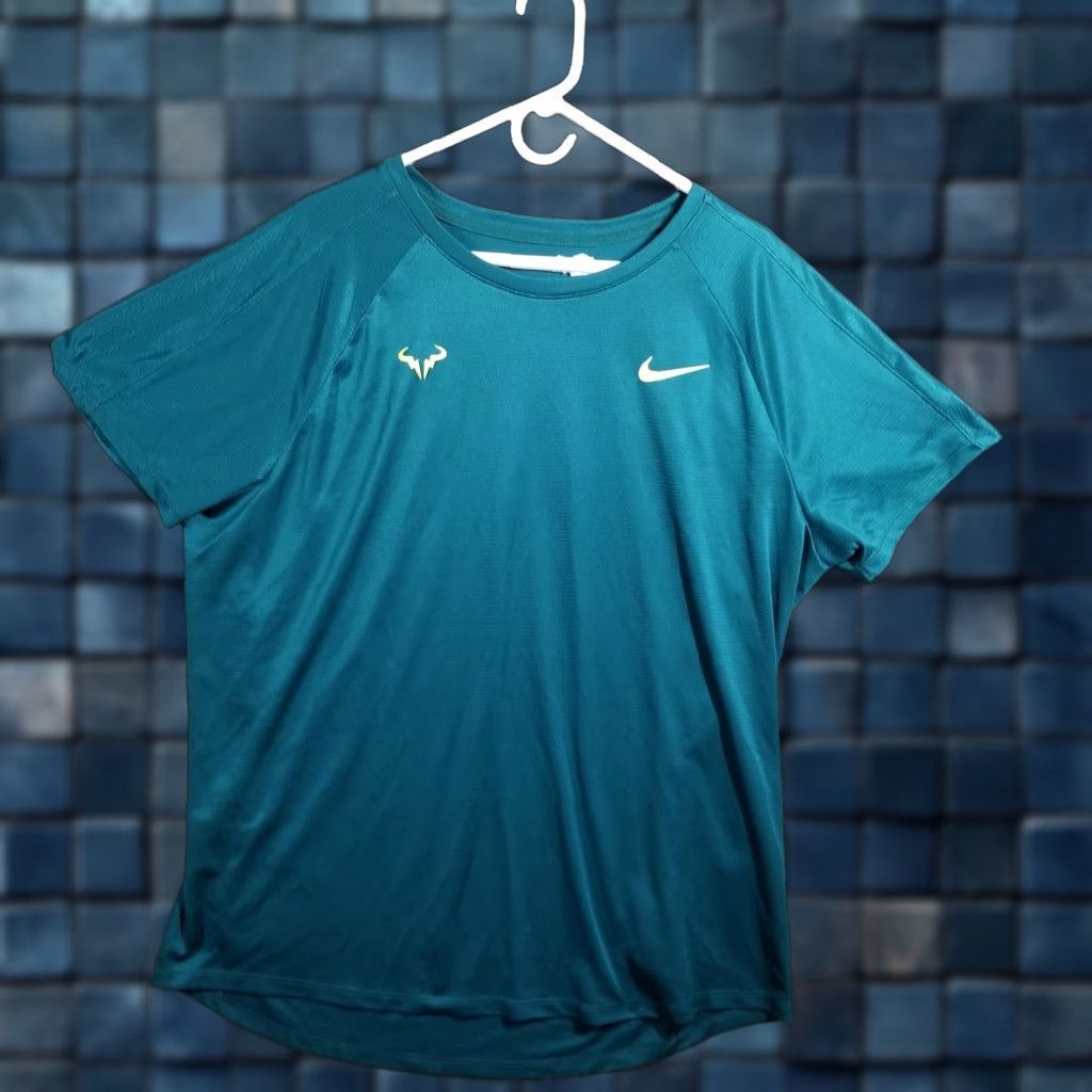 Nike Nike Dri-FIT Tennis Top Shirt Raglan Short Sleeve XL Men’s Teal DV2887-381 Size US XL / EU 56 / 4 - 1 Thumbnail