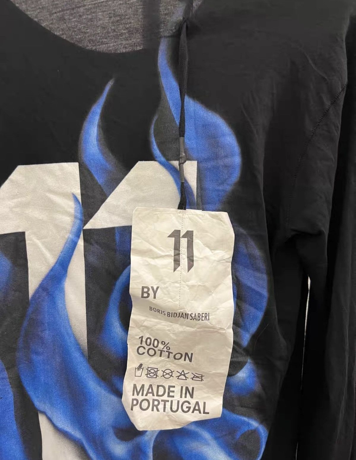 11 By Boris Bidjan Saberi 11ByBBS Basic Print Long-Sleeve T-Shirt Size US M / EU 48-50 / 2 - 5 Thumbnail