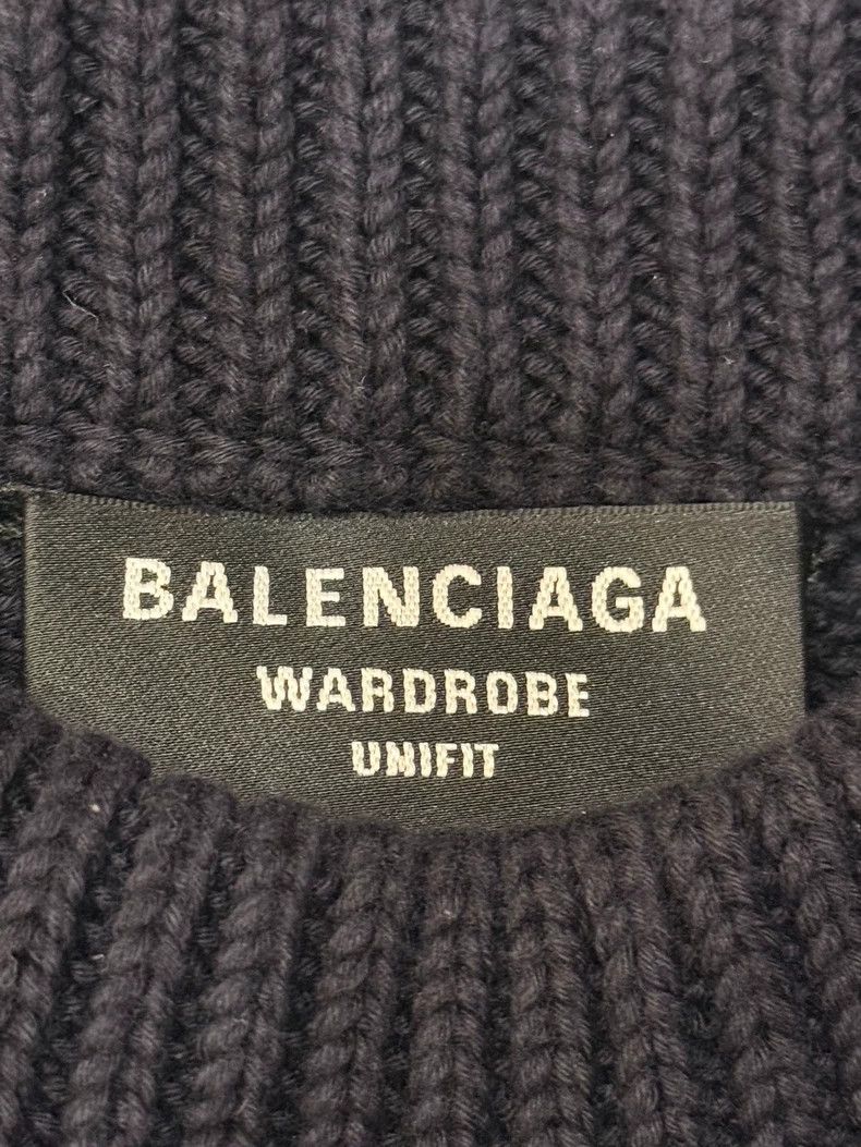 Balenciaga Balenciaga 1917 Wheatear Scissors Shield Sweater Wool Blac Size US XS / EU 42 / 0 - 3 Thumbnail