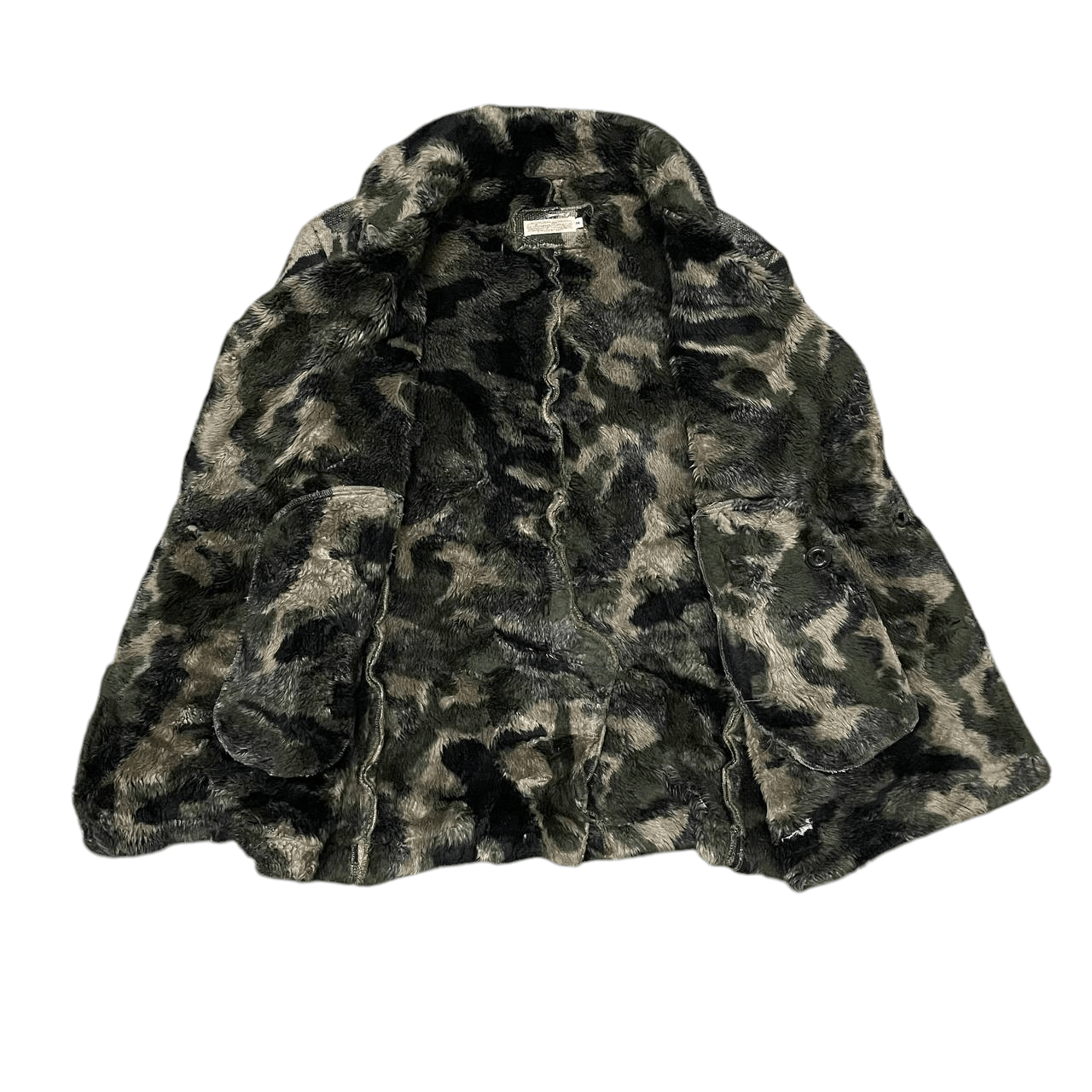 Japanese Brand Vintage Swing Time Camo 100% Acrylic Coat Japan Made Size US M / EU 48-50 / 2 - 7 Thumbnail