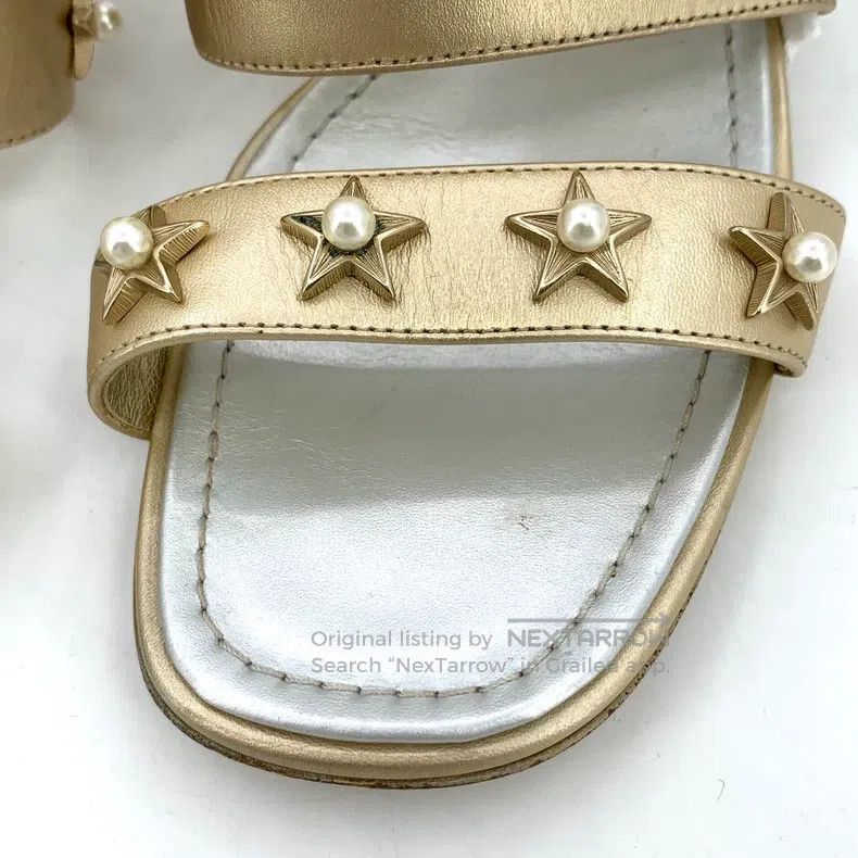 Chanel Chanel Metal five-pointed star pearl decoration thick-heel Size US 5.5 / IT 35.5 - 9 Thumbnail